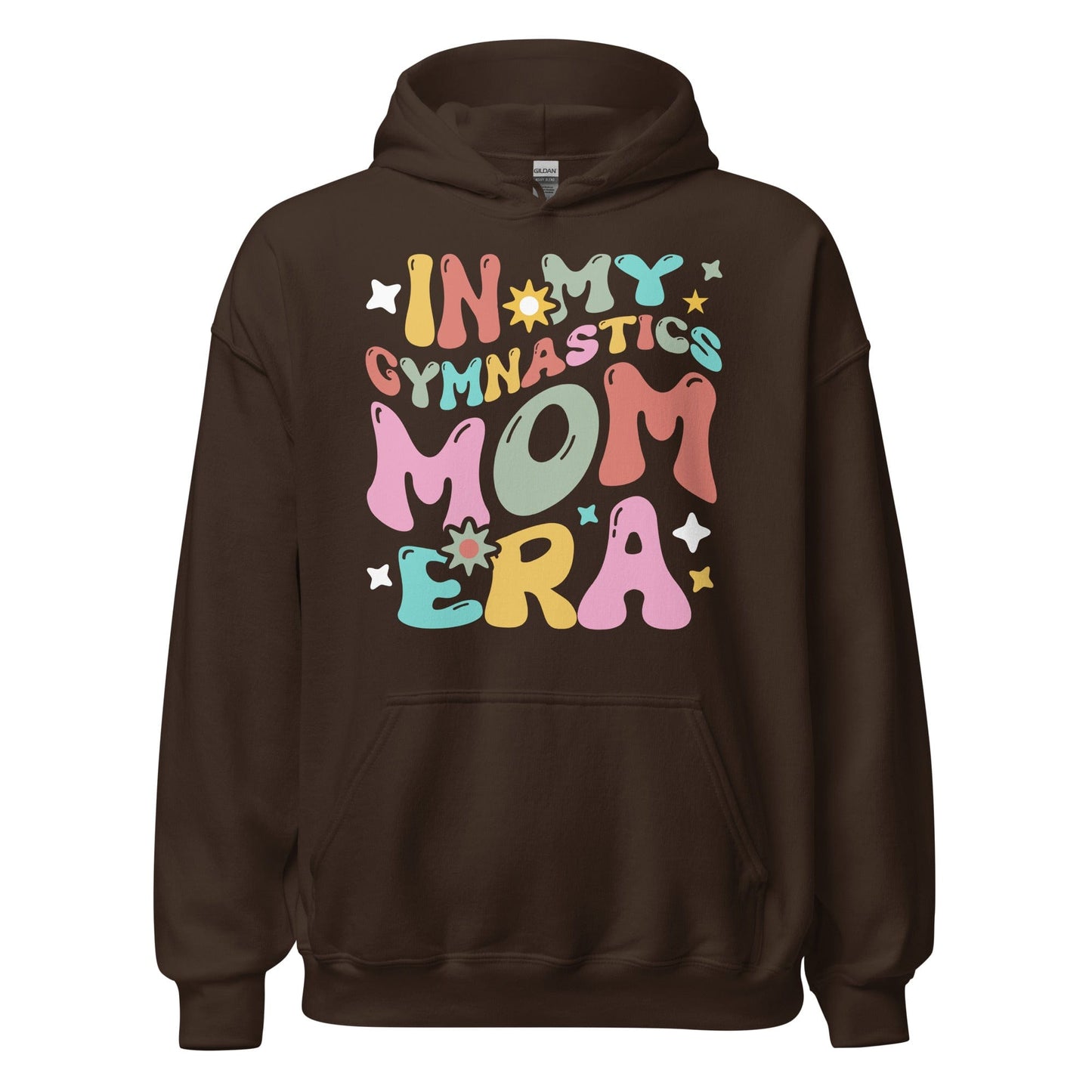 In My Gymnastics Mom Era Hoodie Dark Chocolate / S Spirit Gear Collective Hoodie