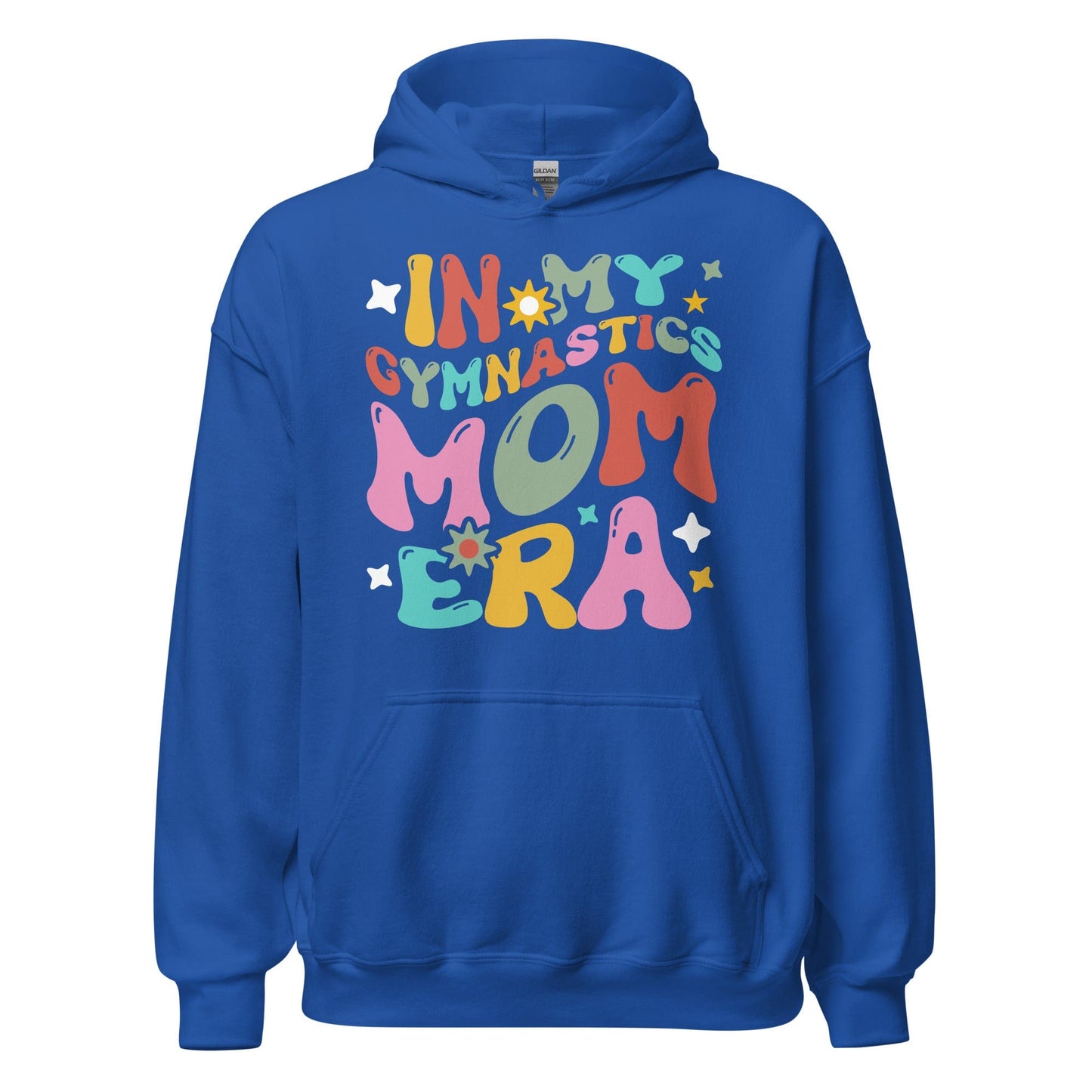 In My Gymnastics Mom Era Hoodie Royal / S Spirit Gear Collective Hoodie