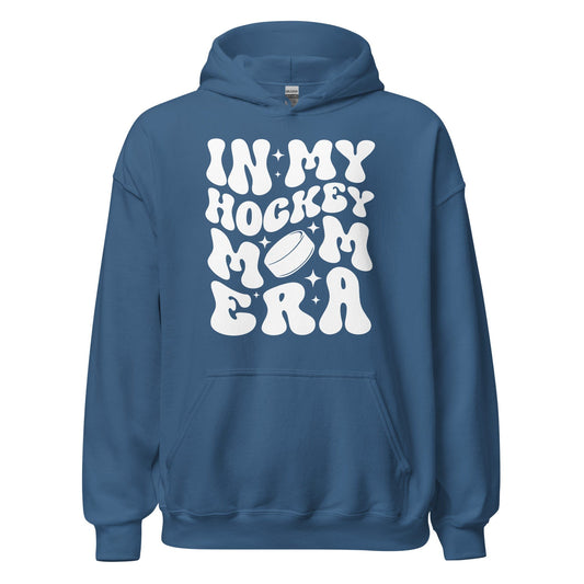 In My Hockey Mom Era Hoodie Indigo Blue / S Spirit Gear Collective Hoodie