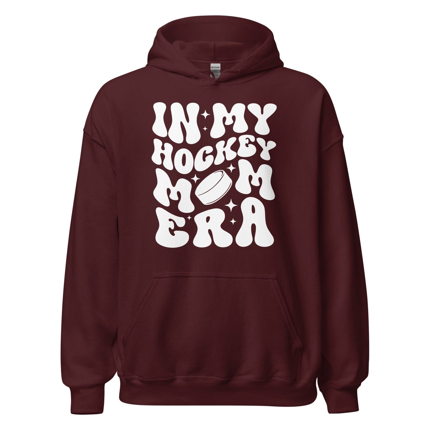 In My Hockey Mom Era Hoodie Maroon / S Spirit Gear Collective Hoodie