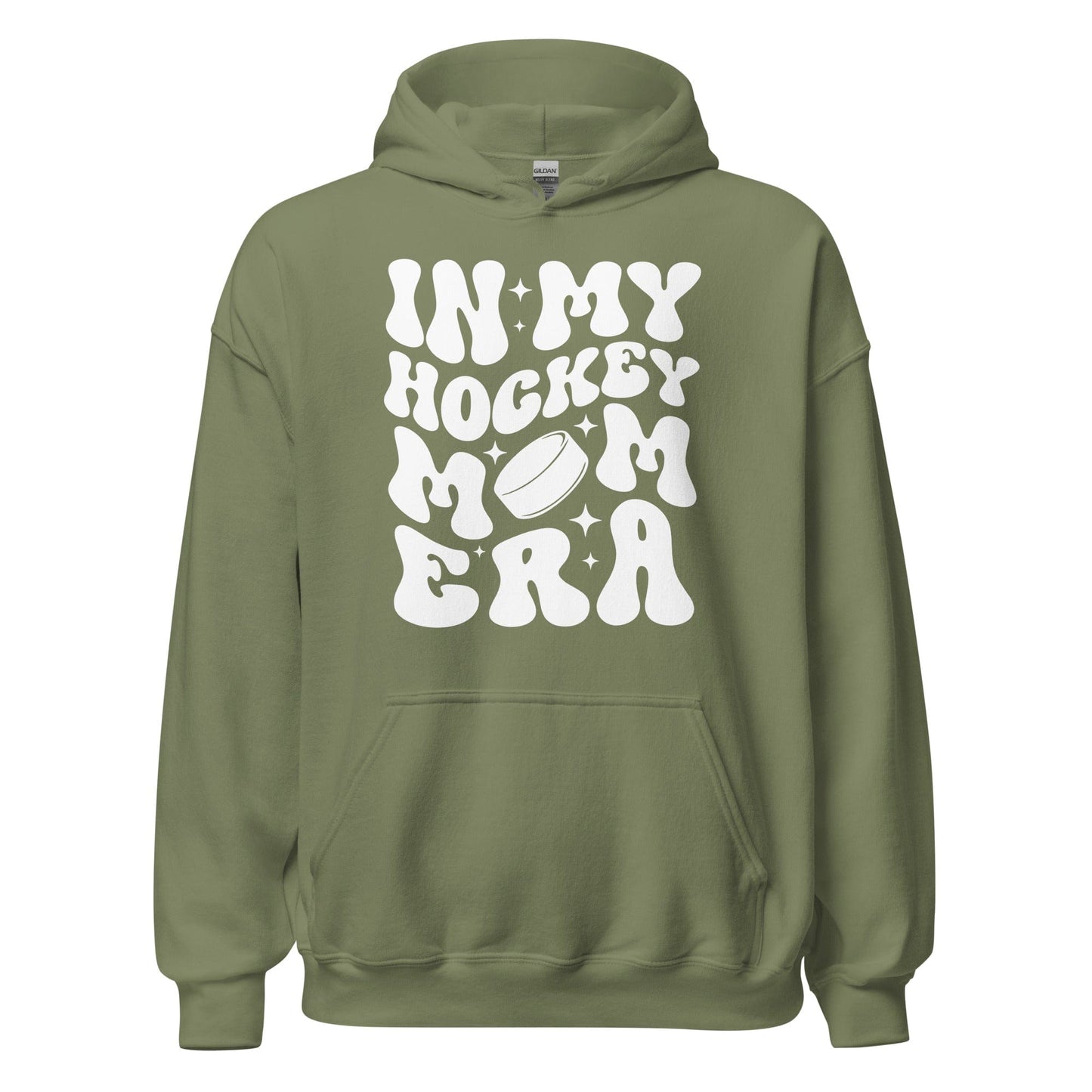In My Hockey Mom Era Hoodie Military Green / S Spirit Gear Collective Hoodie