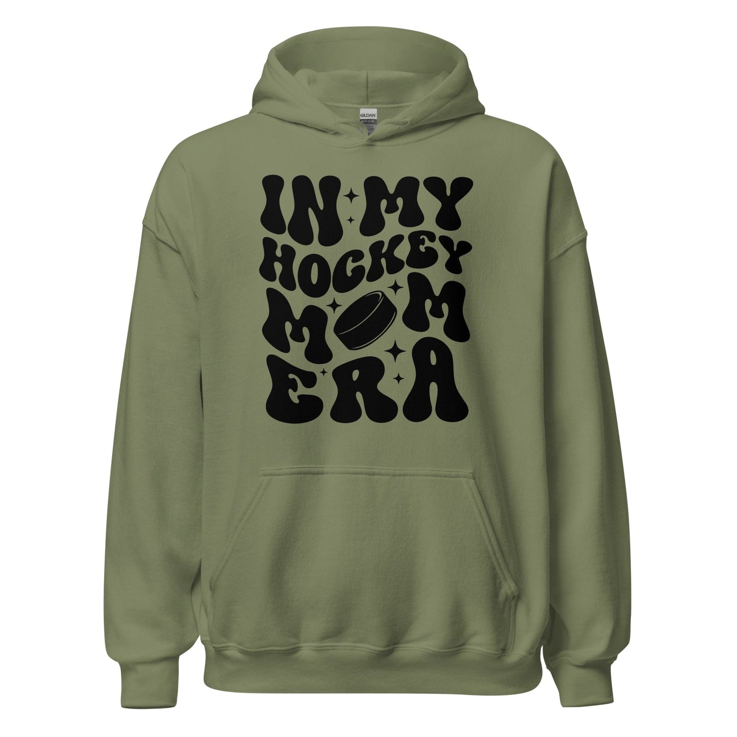 In My Hockey Mom Era Hoodie Military Green / S Spirit Gear Collective Hoodie