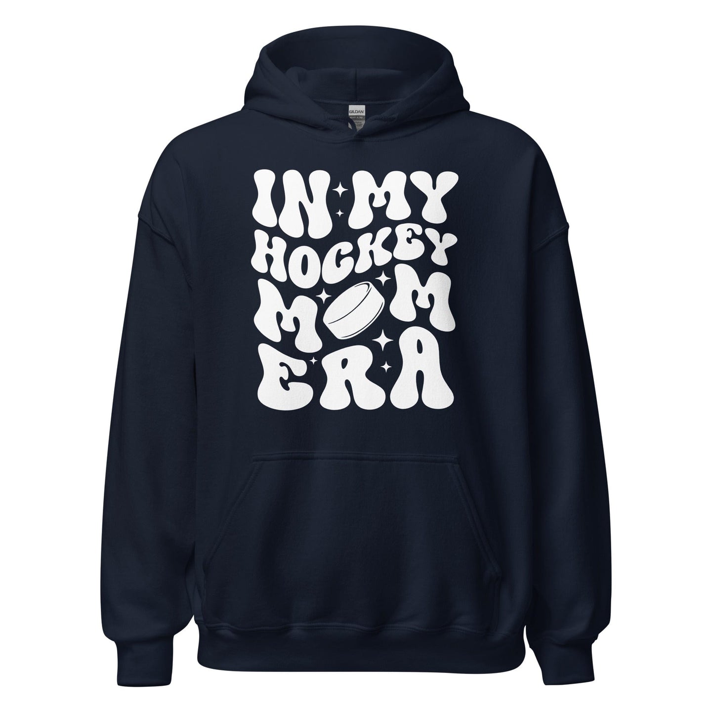 In My Hockey Mom Era Hoodie Navy / S Spirit Gear Collective Hoodie
