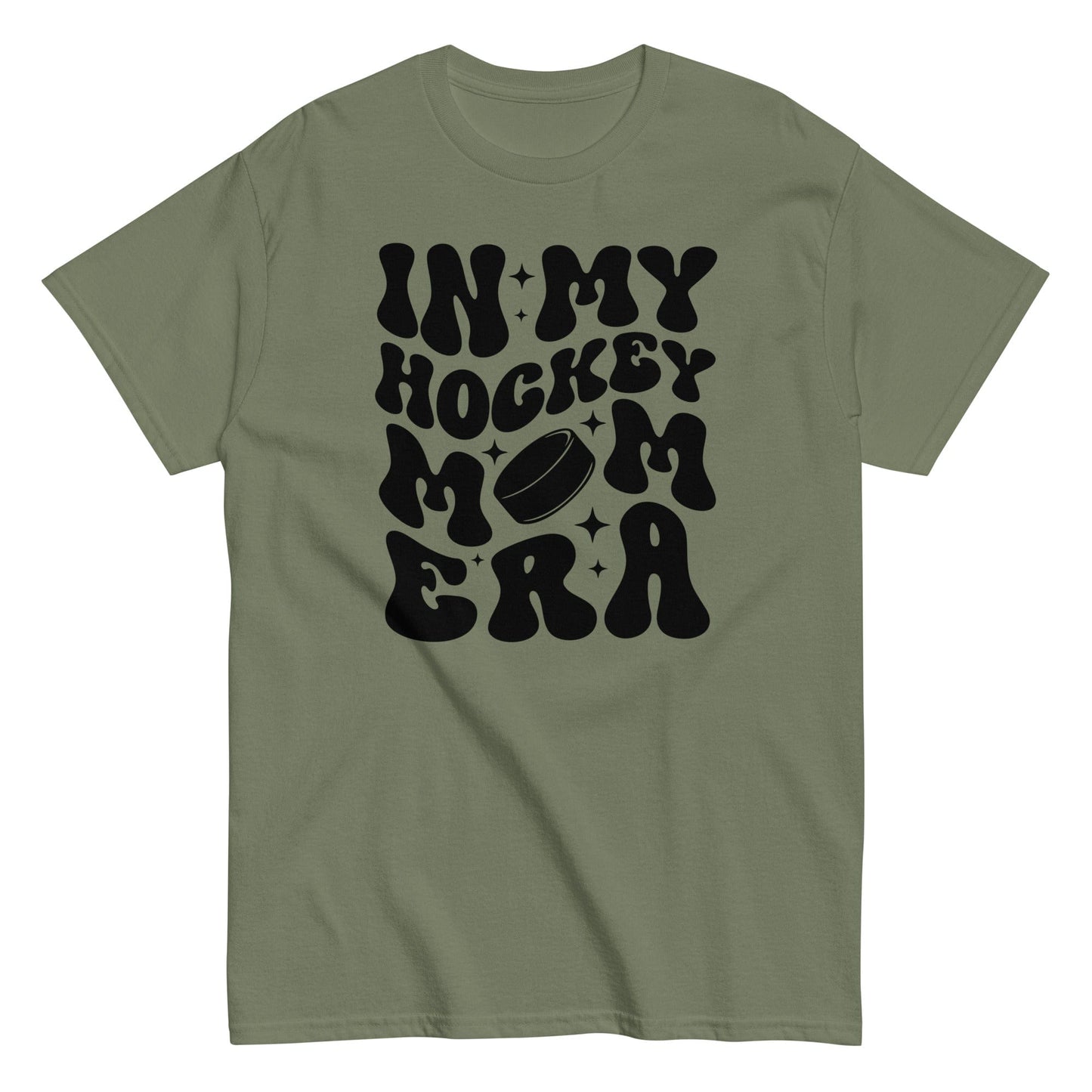 In My Hockey Mom Era Shirt Military Green / S Spirit Gear Collective T-Shirt