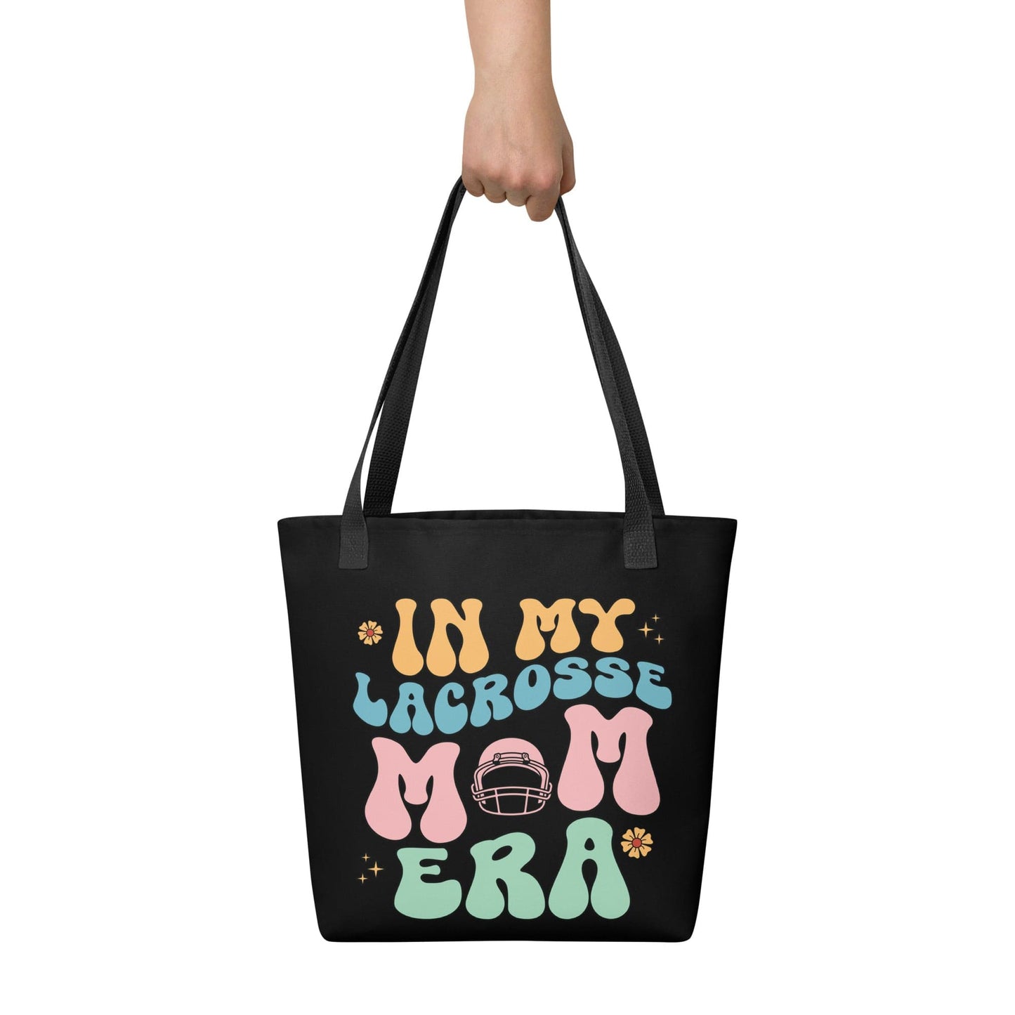 In My Lacrosse Mom Era – Black Tote Bag Spirit Gear Collective tote bag