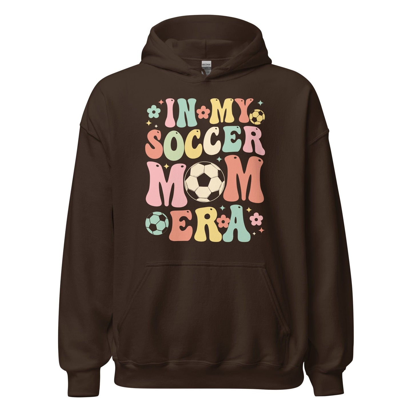 In My Soccer Mom Era Hoodie Dark Chocolate / S Spirit Gear Collective Hoodie