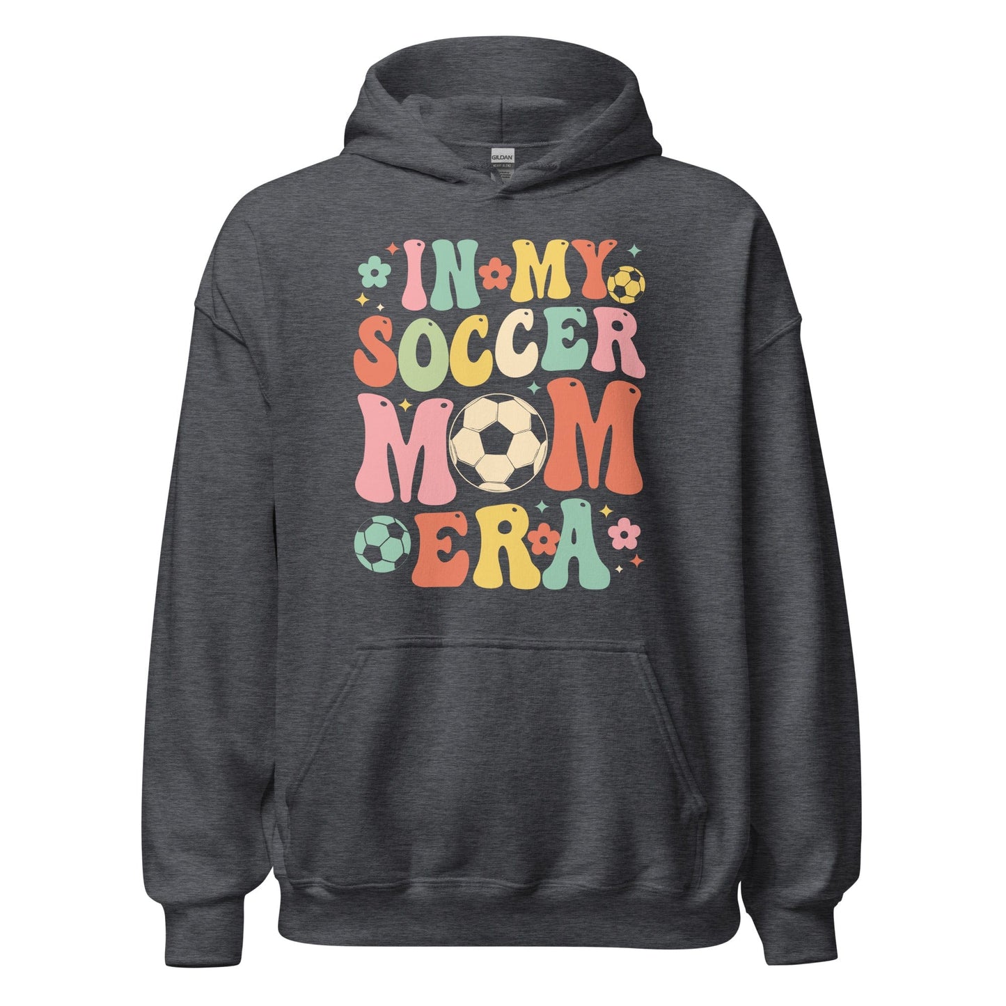 In My Soccer Mom Era Hoodie Dark Heather / S Spirit Gear Collective Hoodie