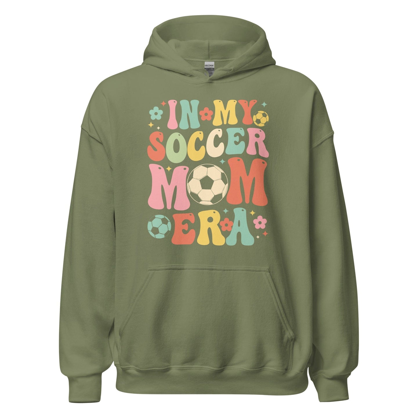 In My Soccer Mom Era Hoodie Military Green / S Spirit Gear Collective Hoodie
