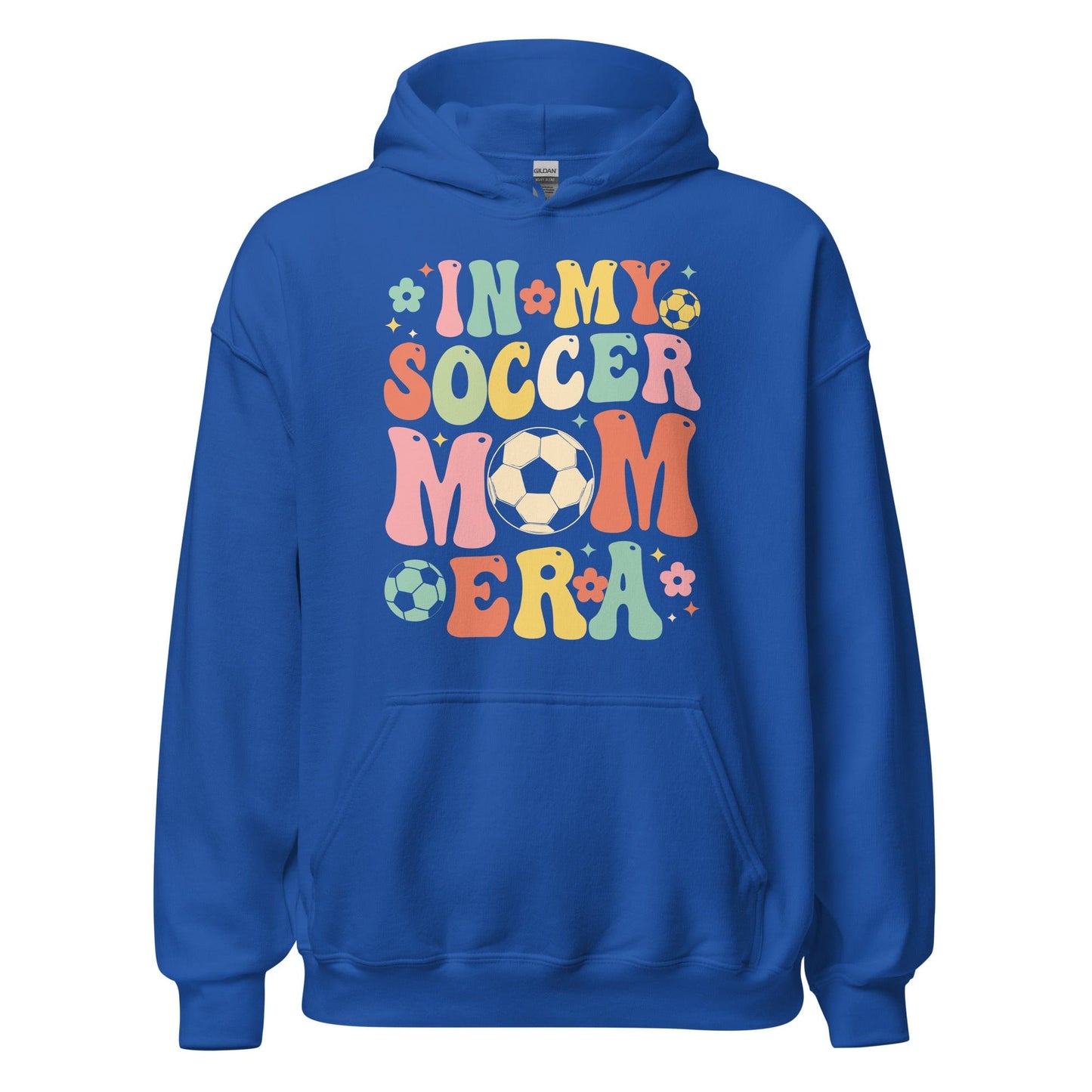 In My Soccer Mom Era Hoodie Royal / S Spirit Gear Collective Hoodie