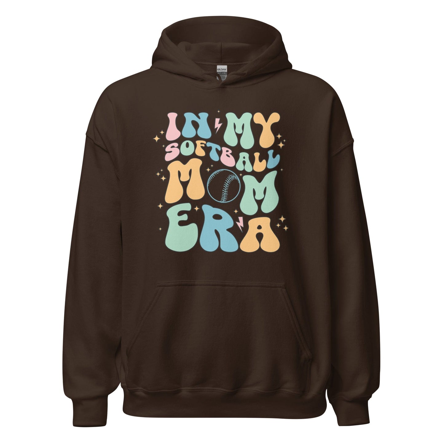 In My Softball Mom Hoodie Dark Chocolate / S Spirit Gear Collective Hoodie