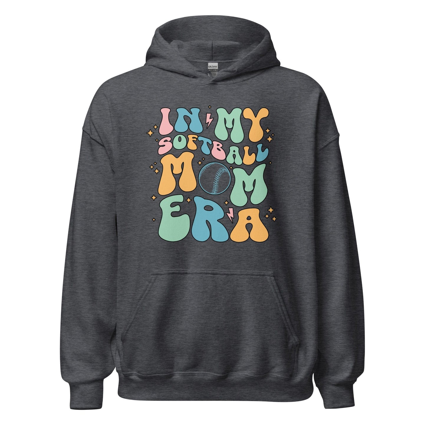 In My Softball Mom Hoodie Dark Heather / S Spirit Gear Collective Hoodie