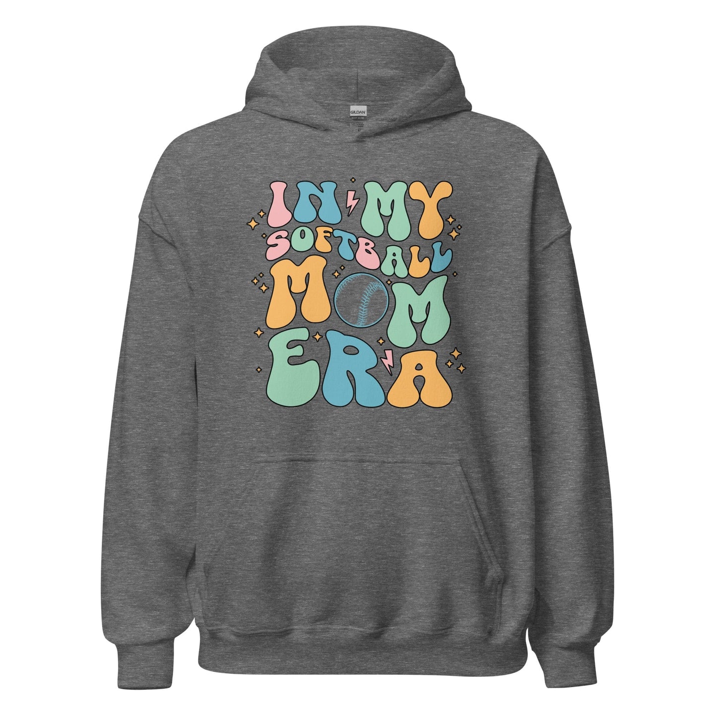 In My Softball Mom Hoodie Graphite Heather / S Spirit Gear Collective Hoodie