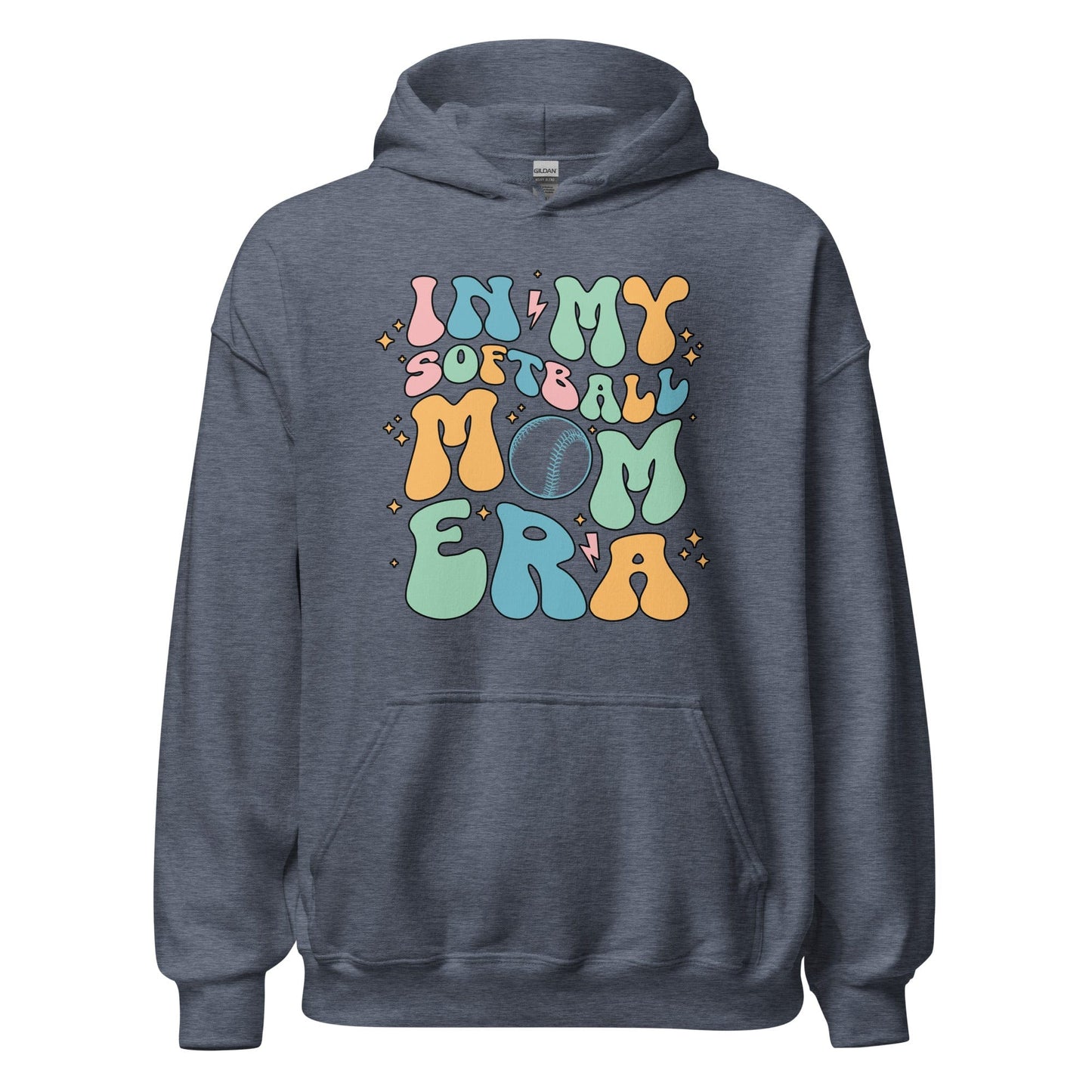 In My Softball Mom Hoodie Heather Sport Dark Navy / S Spirit Gear Collective Hoodie