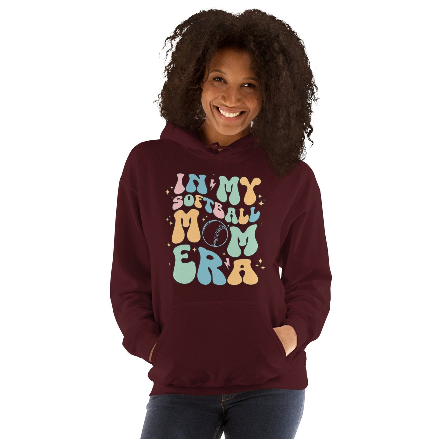 In My Softball Mom Hoodie Spirit Gear Collective Hoodie