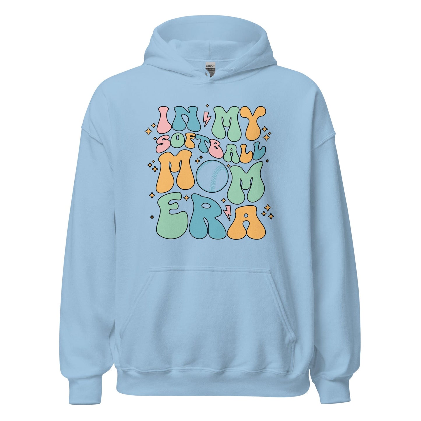 In My Softball Mom Hoodie Light Blue / S Spirit Gear Collective Hoodie