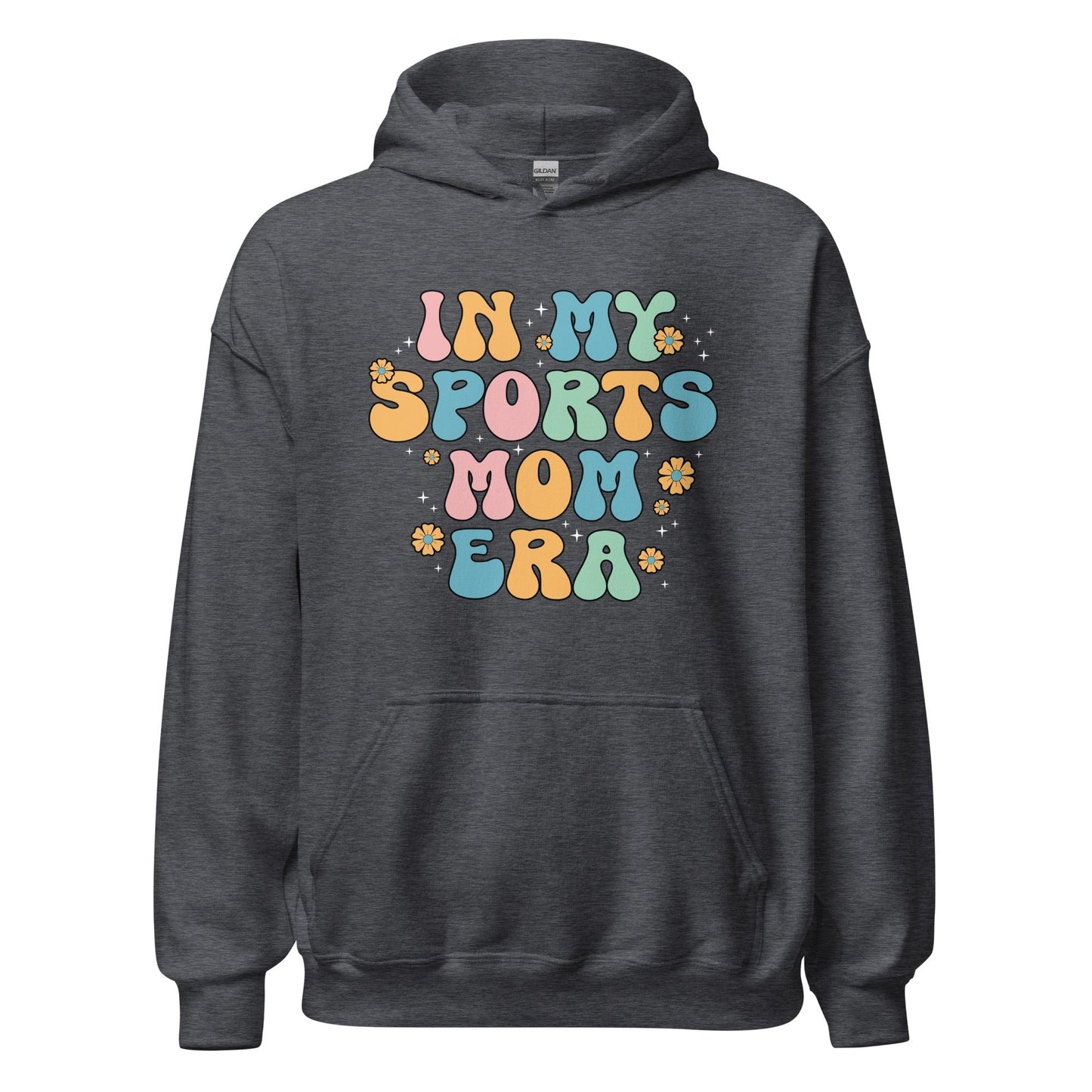 In My Sports Mom Era Hoodie Dark Heather / S Spirit Gear Collective Hoodie