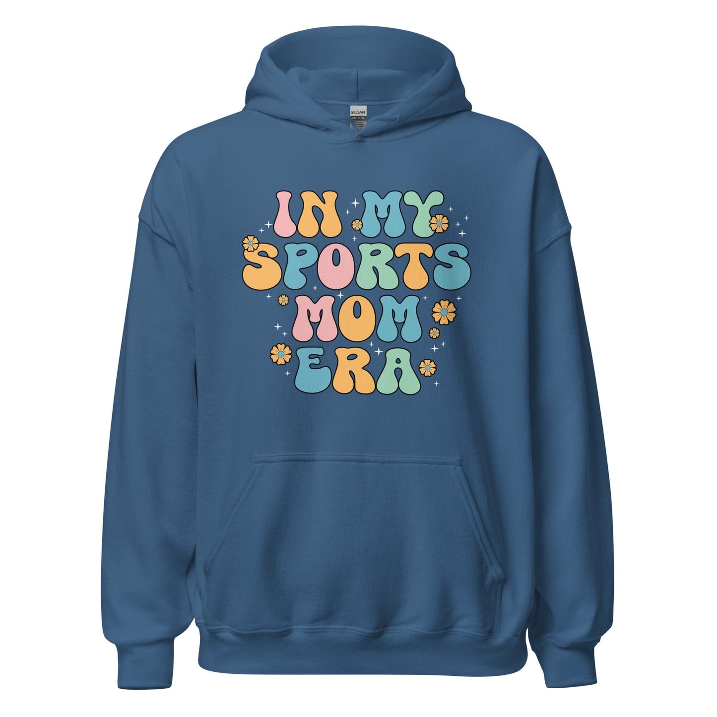 In My Sports Mom Era Hoodie Indigo Blue / S Spirit Gear Collective Hoodie