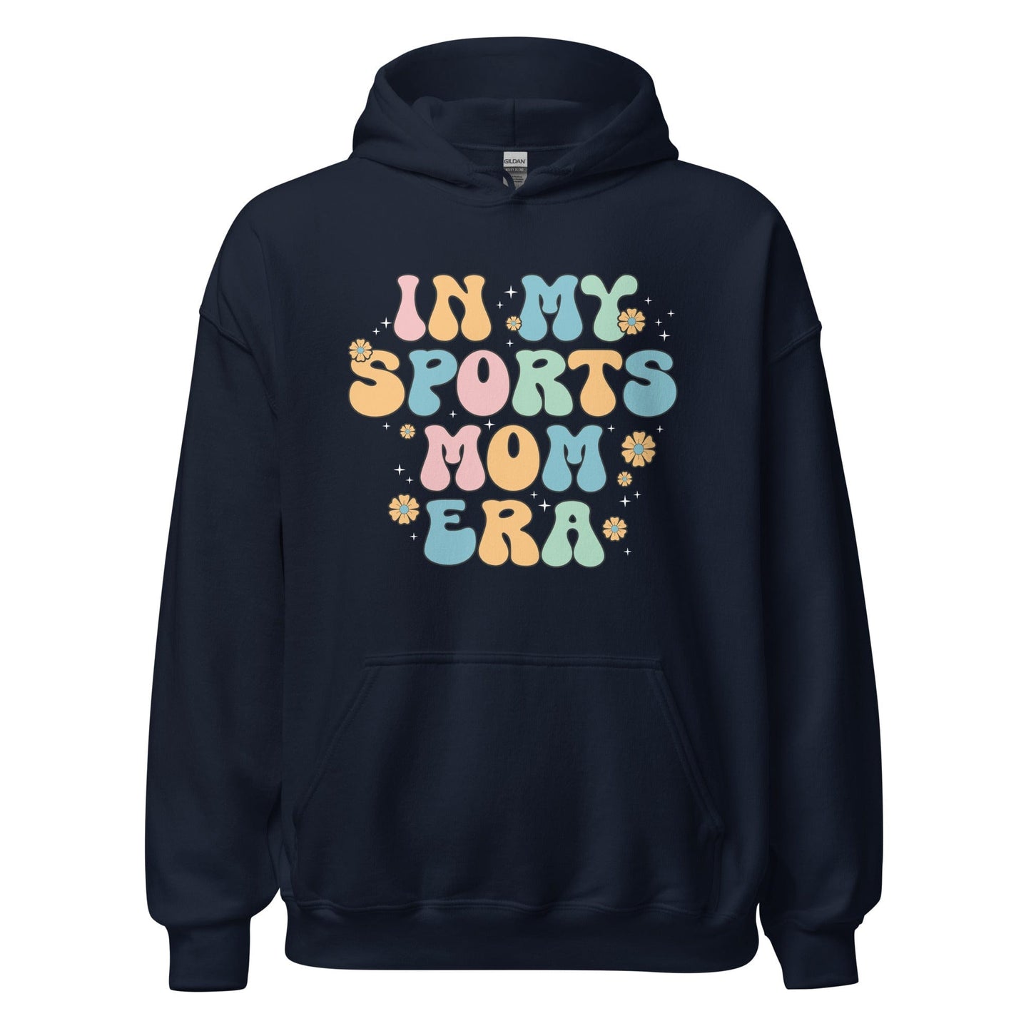 In My Sports Mom Era Hoodie Navy / S Spirit Gear Collective Hoodie