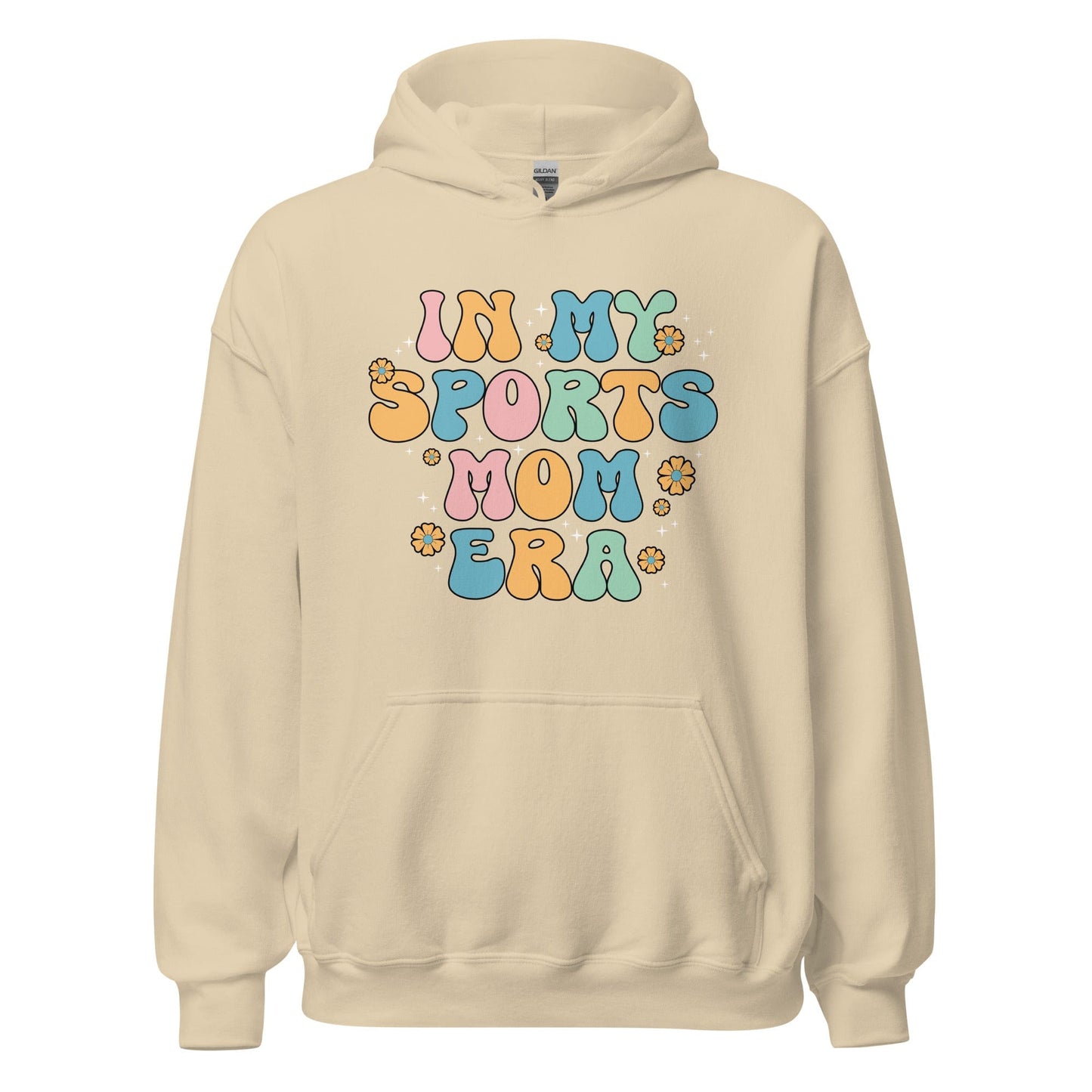 In My Sports Mom Era Hoodie Sand / S Spirit Gear Collective Hoodie