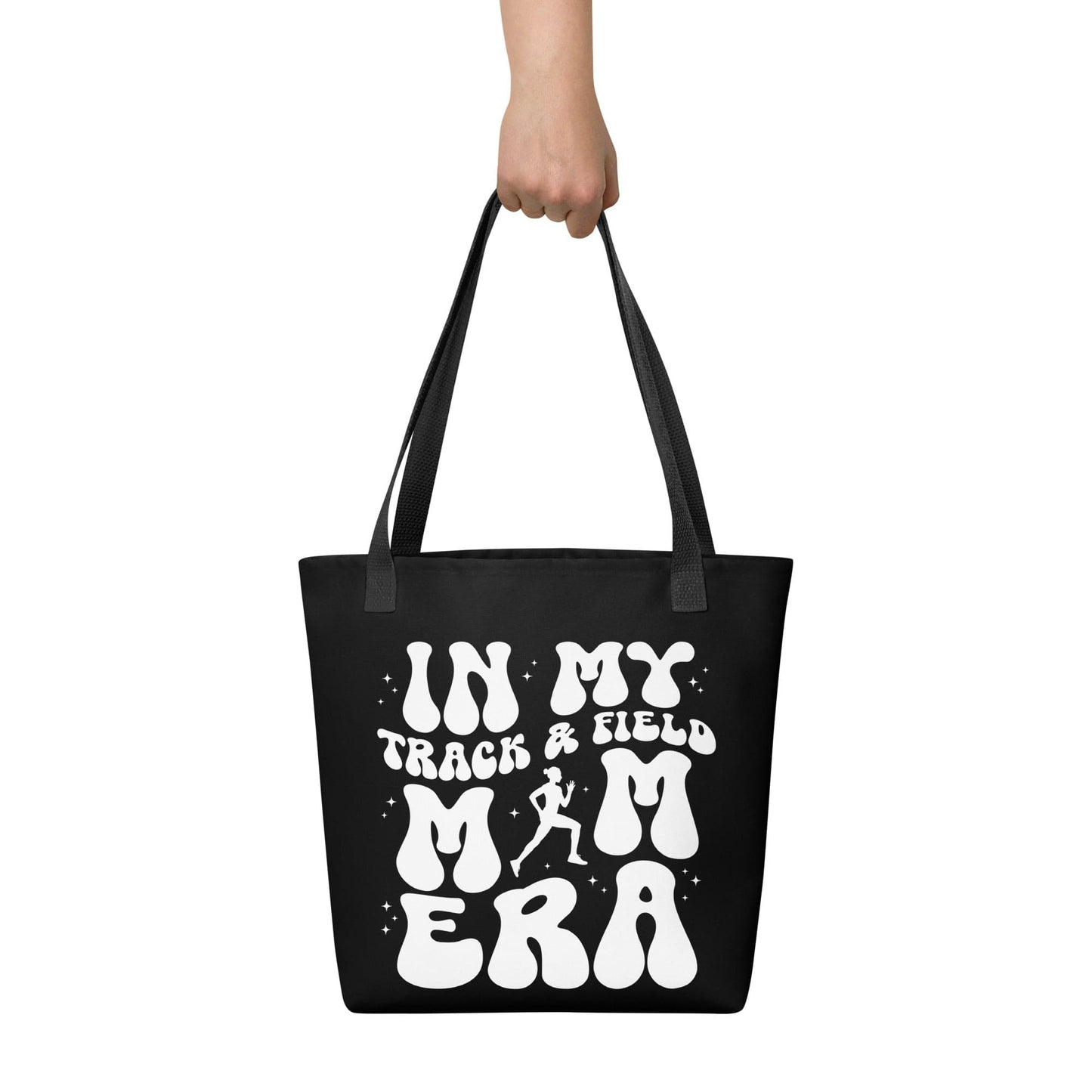 In My Track and Field Mom Era – Black Tote Bag Spirit Gear Collective tote bag