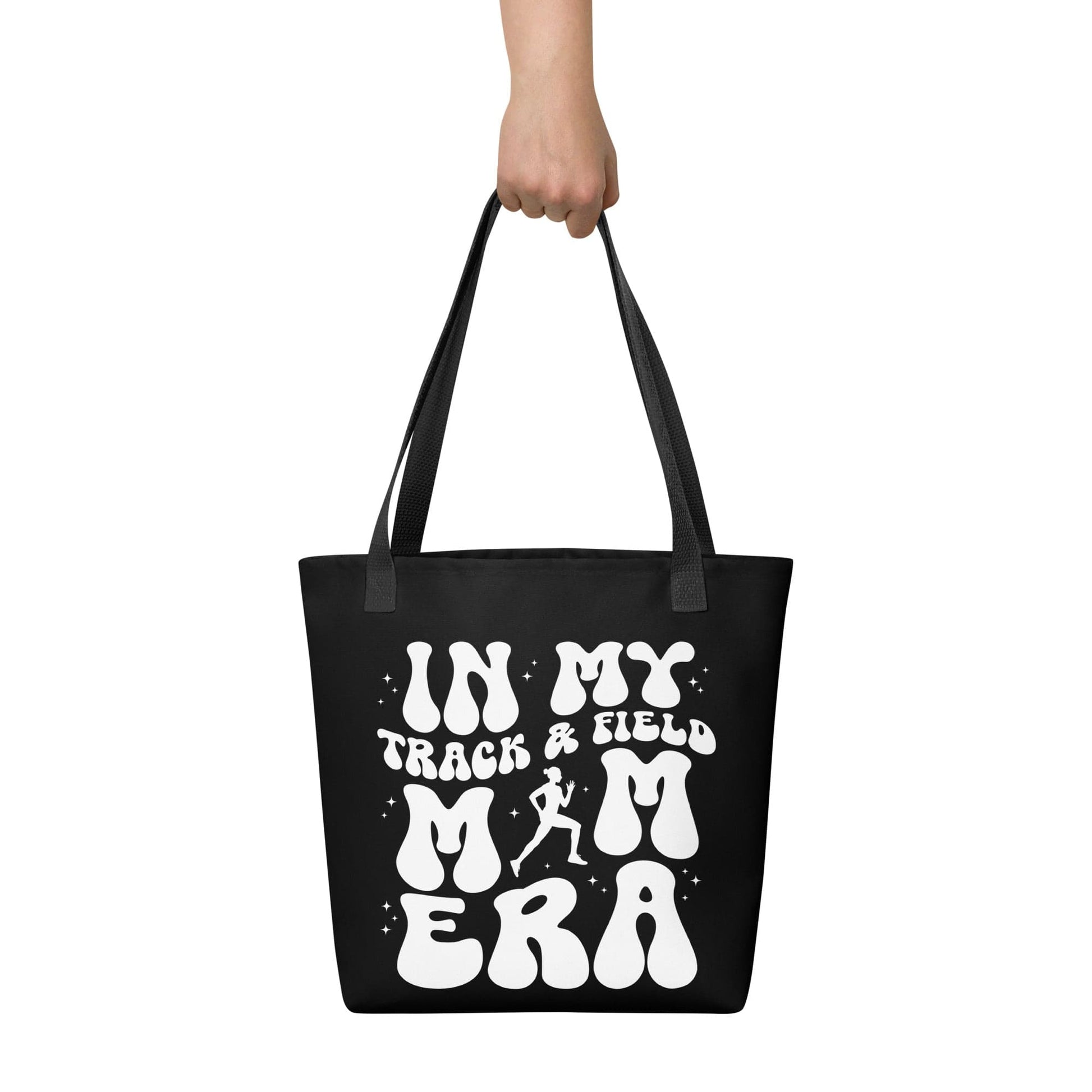In My Track and Field Mom Era – Black Tote Bag Spirit Gear Collective tote bag