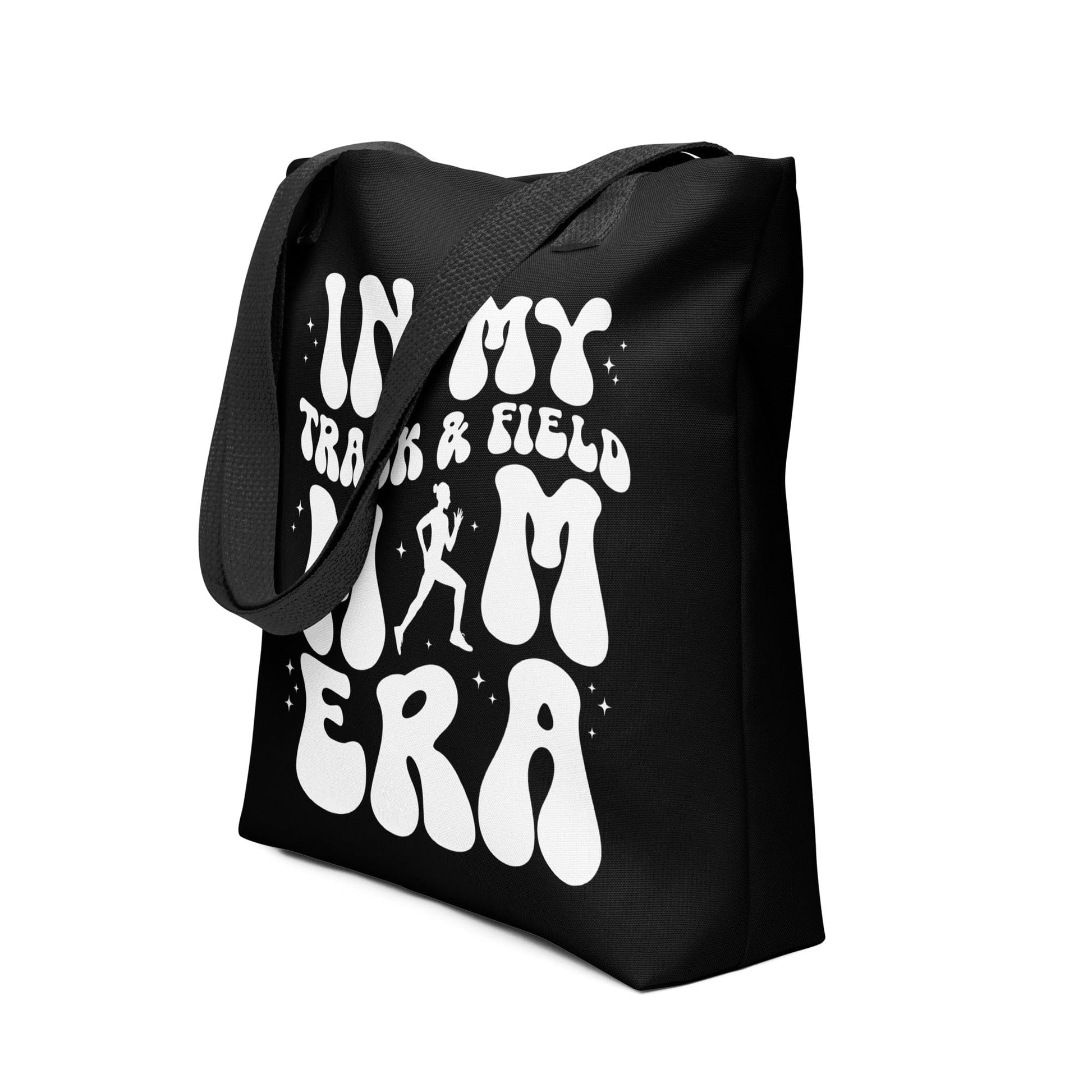 In My Track and Field Mom Era – Black Tote Bag Spirit Gear Collective tote bag
