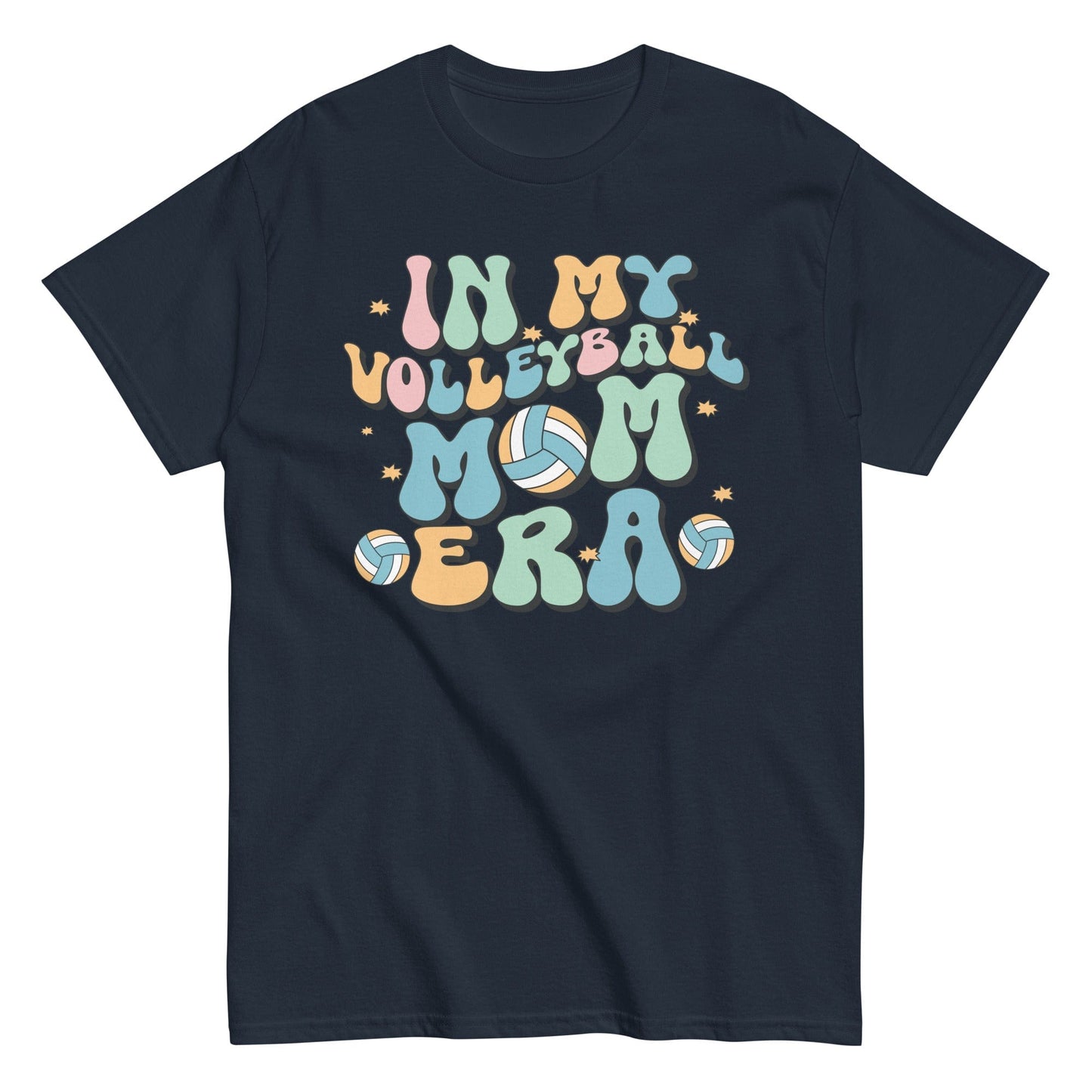 In My Volleyball Mom Era Shirt Navy / S Spirit Gear Collective T-Shirt