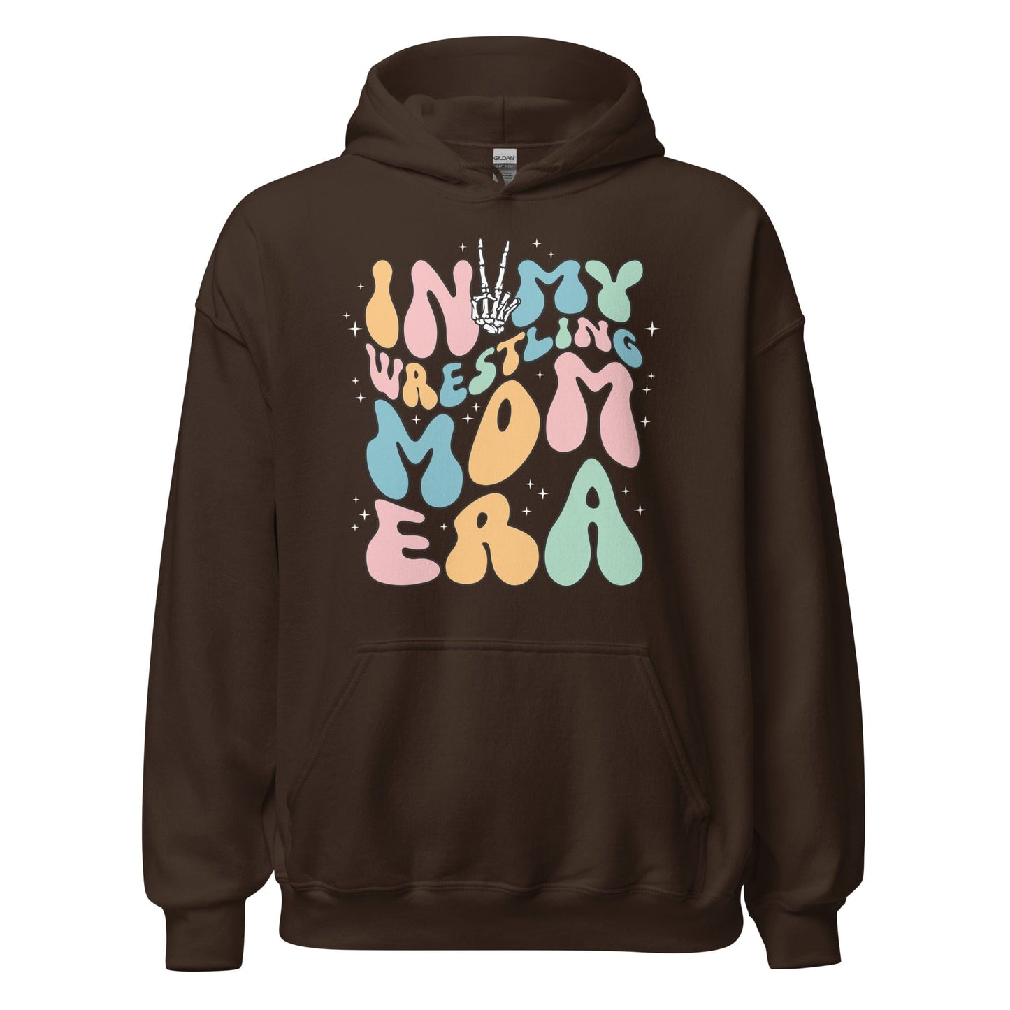 In My Wrestling Mom Era Hoodie Dark Chocolate / S Spirit Gear Collective Hoodie