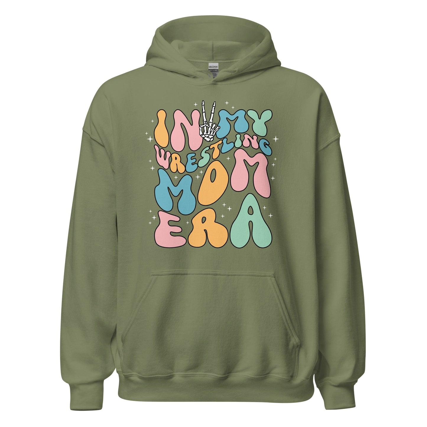 In My Wrestling Mom Era Hoodie Military Green / S Spirit Gear Collective Hoodie