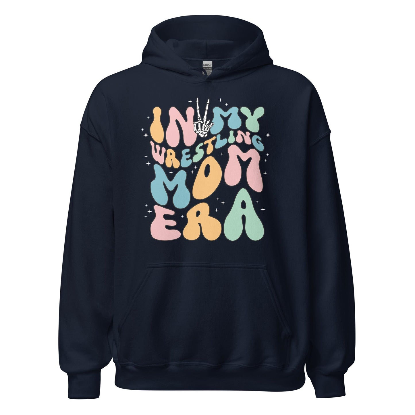 In My Wrestling Mom Era Hoodie Navy / S Spirit Gear Collective Hoodie