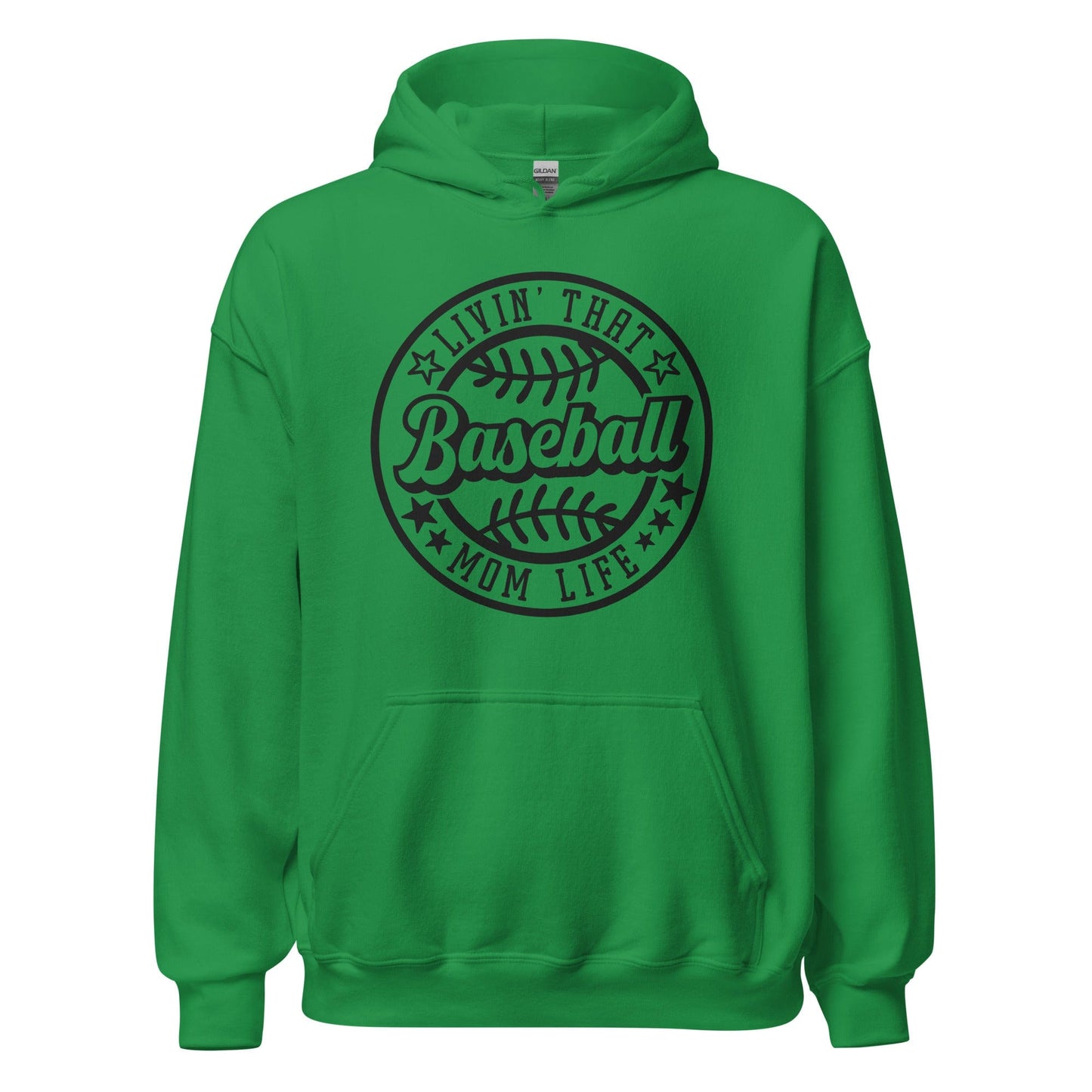 Livin That Baseball Mom Life Hoodie Irish Green / S Spirit Gear Collective Hoodie