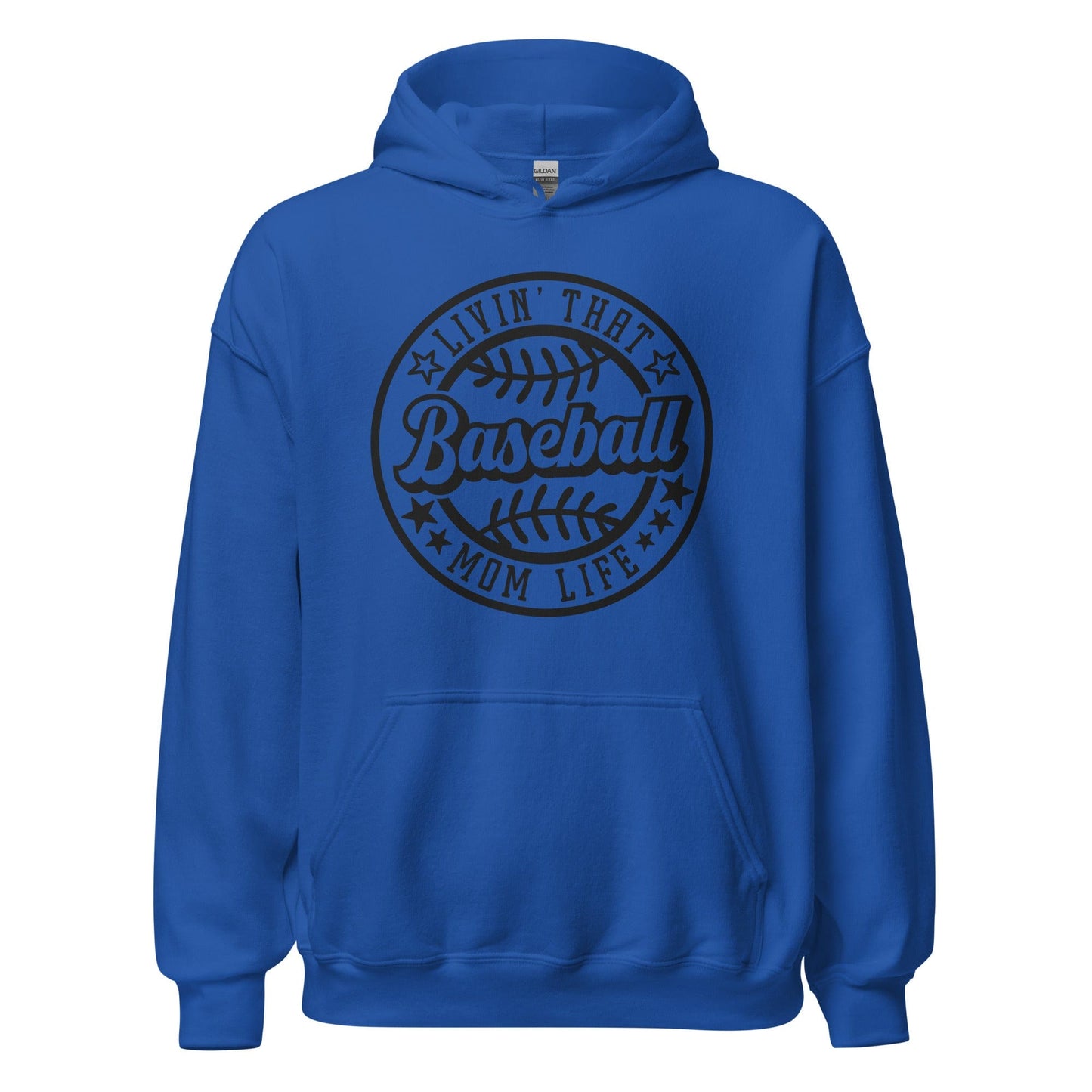 Livin That Baseball Mom Life Hoodie Royal / S Spirit Gear Collective Hoodie