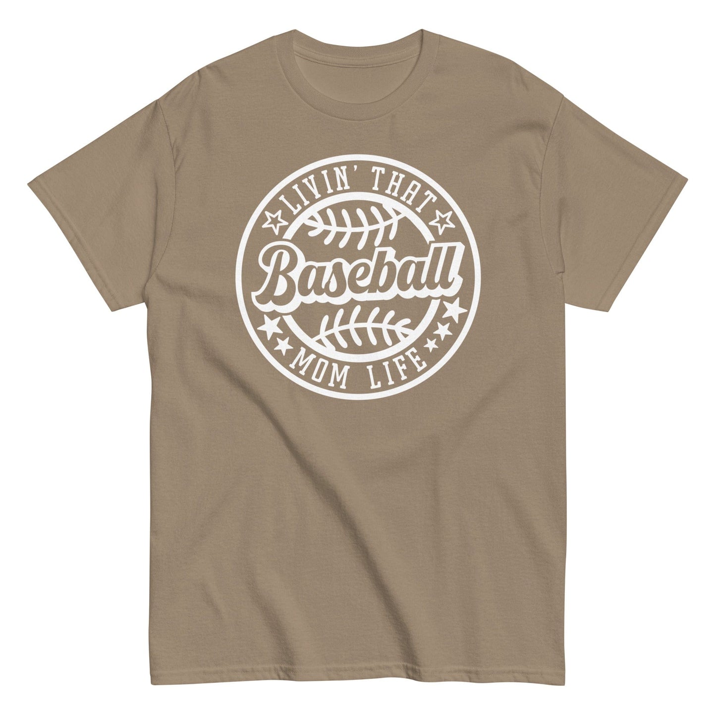 Livin That Baseball Mom Life Shirt Brown Savana / S Spirit Gear Collective T-Shirt