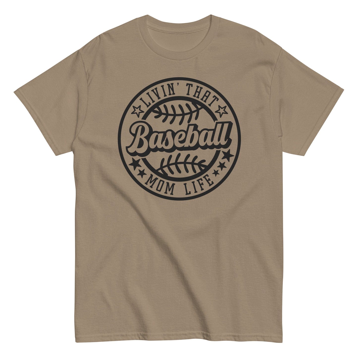 Livin That Baseball Mom Life Shirt Brown Savana / S Spirit Gear Collective T-Shirt