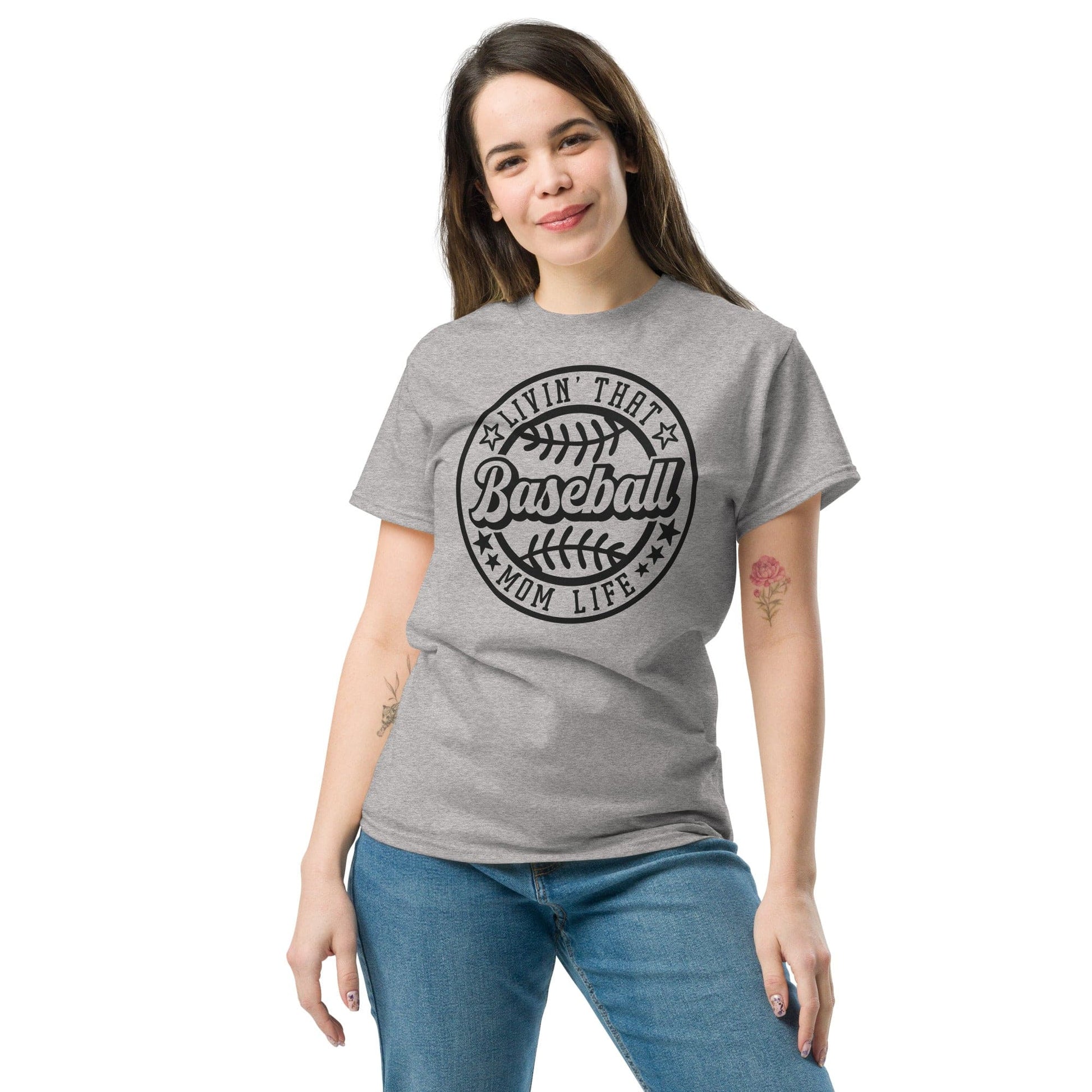 Livin That Baseball Mom Life Shirt Spirit Gear Collective T-Shirt