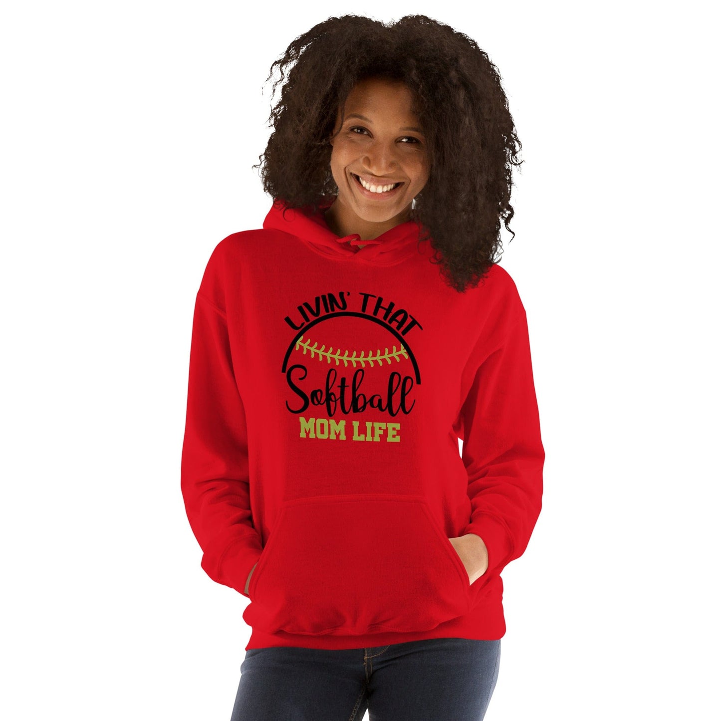 Livin That Softball Mom Life Hoodie Spirit Gear Collective Hoodie