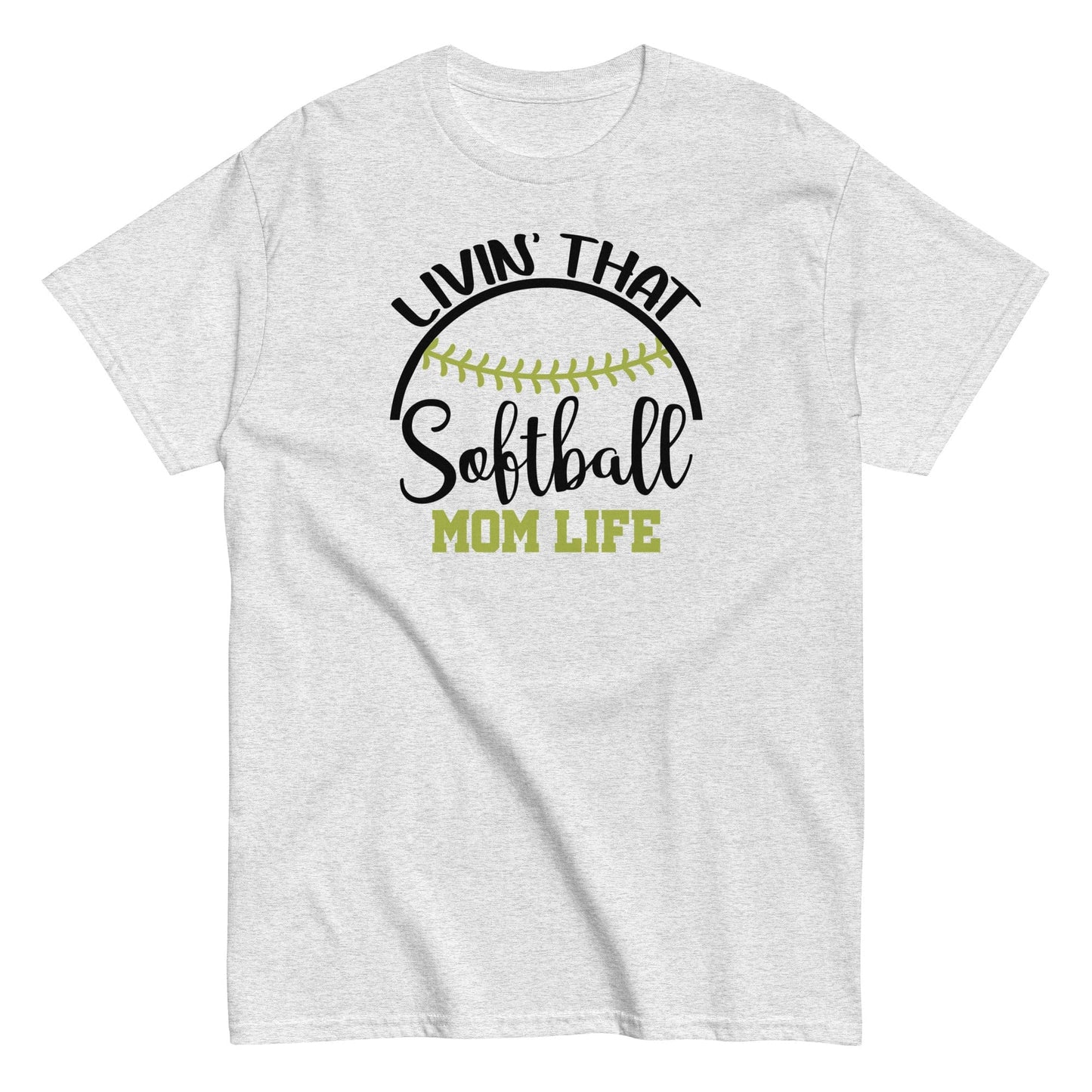 Livin That Softball Mom Life Shirt Ash / S Spirit Gear Collective T-Shirt