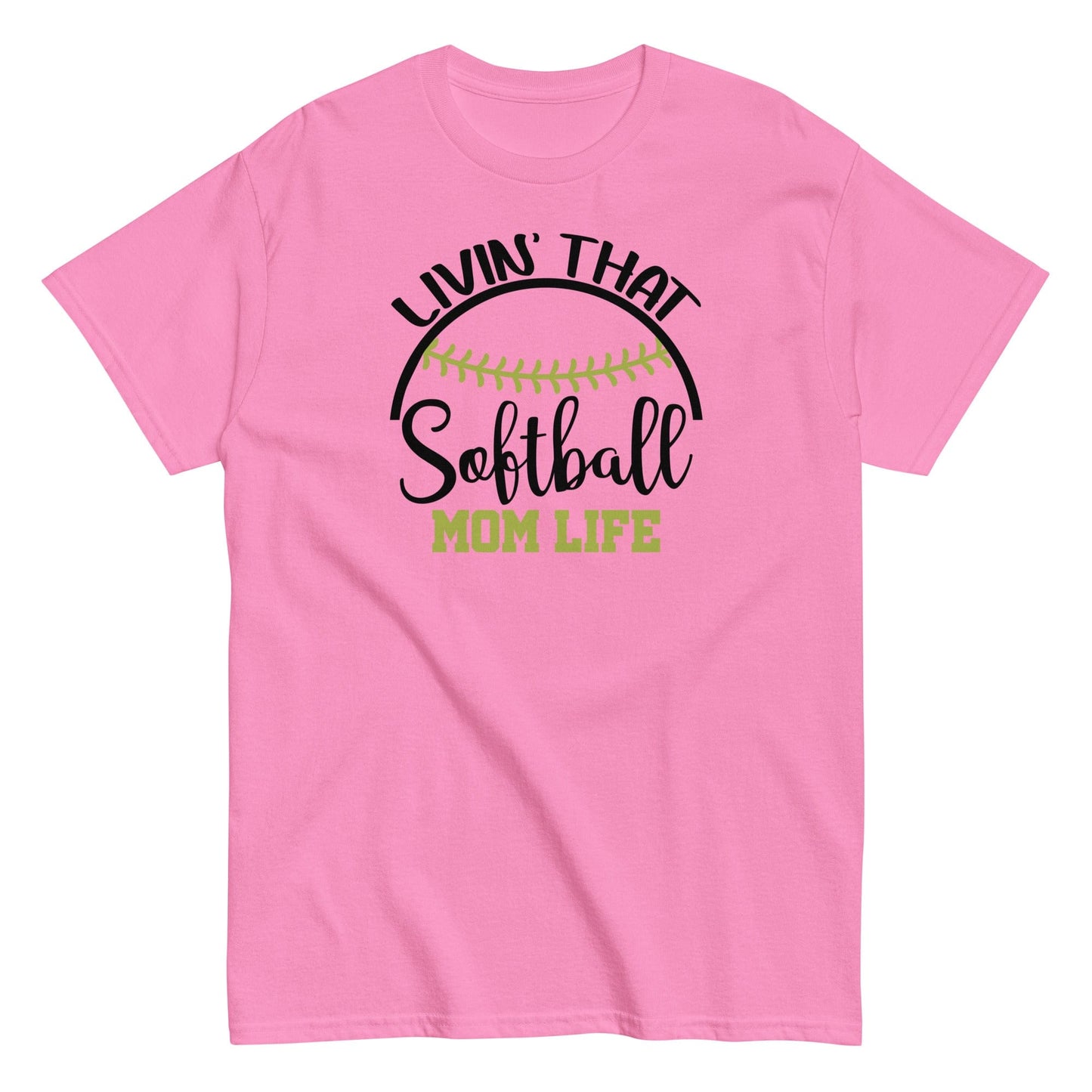 Livin That Softball Mom Life Shirt Azalea / S Spirit Gear Collective T-Shirt