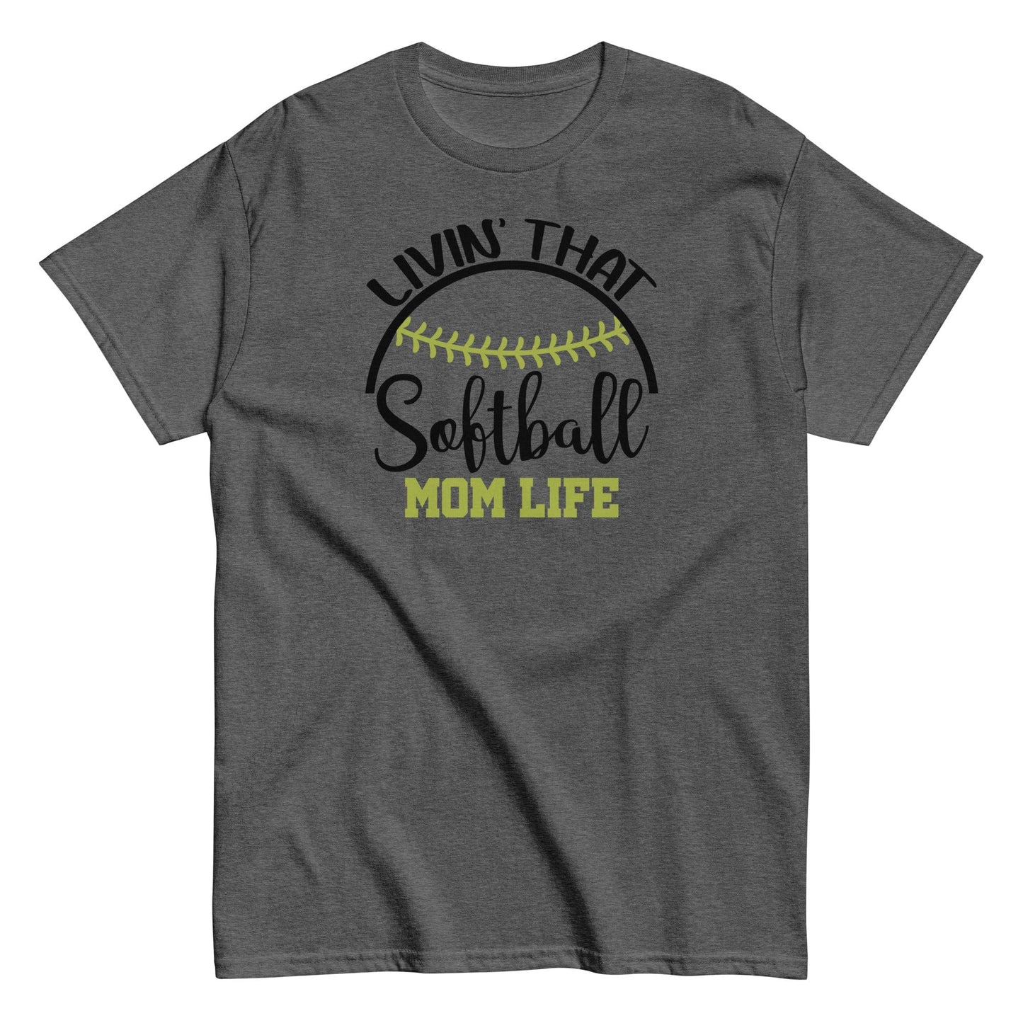 Livin That Softball Mom Life Shirt Dark Heather / S Spirit Gear Collective T-Shirt