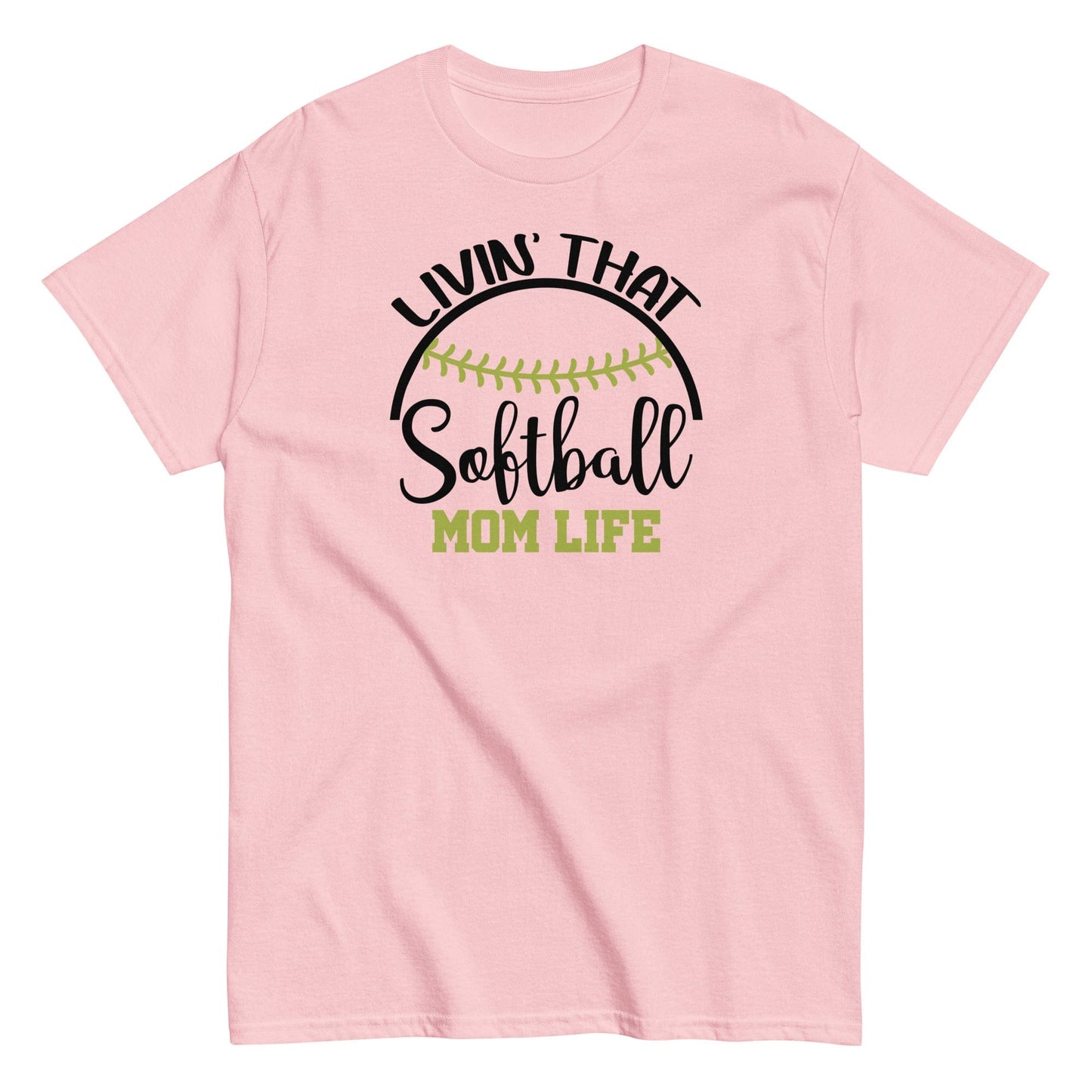 Livin That Softball Mom Life Shirt Light Pink / S Spirit Gear Collective T-Shirt