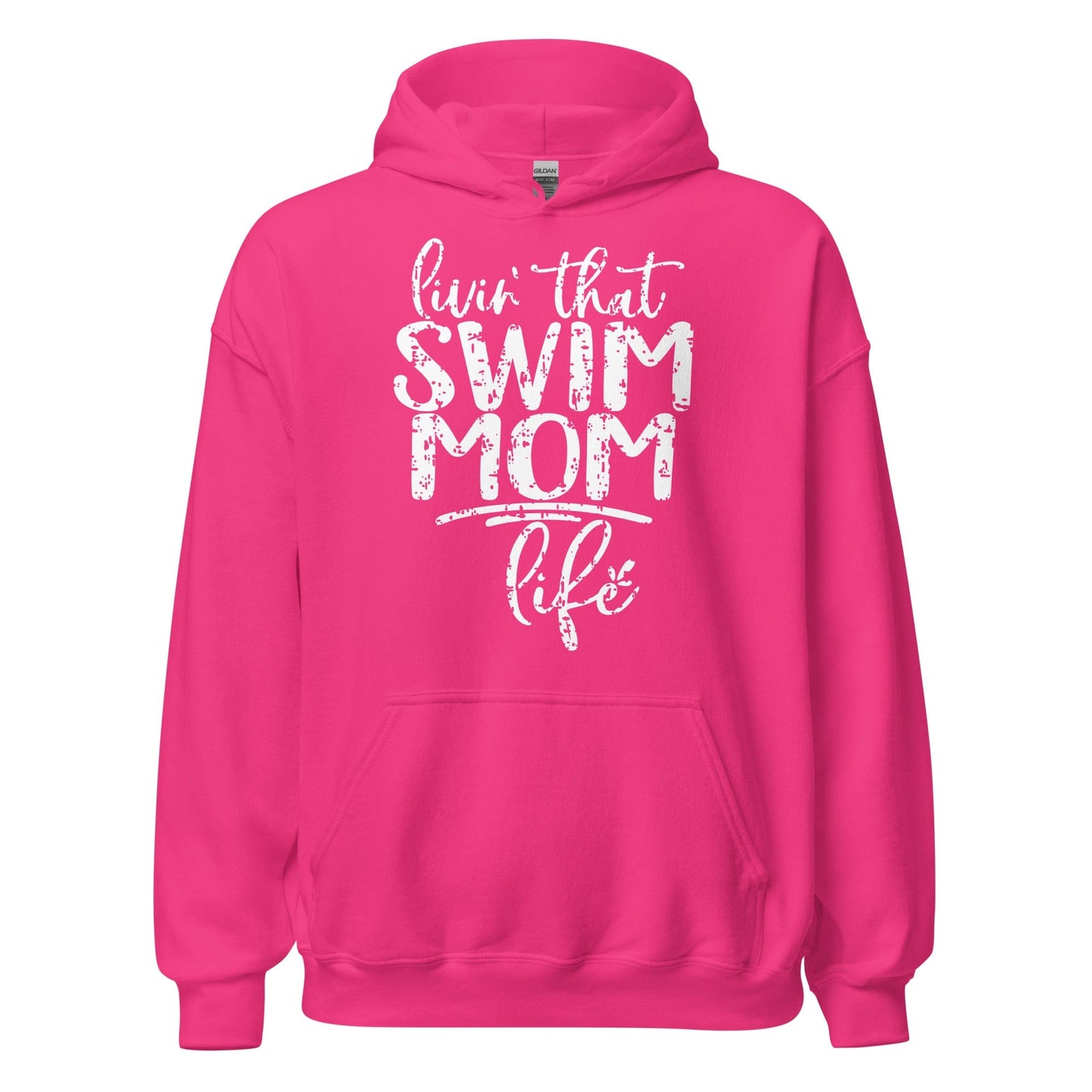 Livin' That Swim Mom Life Hoodie Heliconia / S Spirit Gear Collective Hoodie