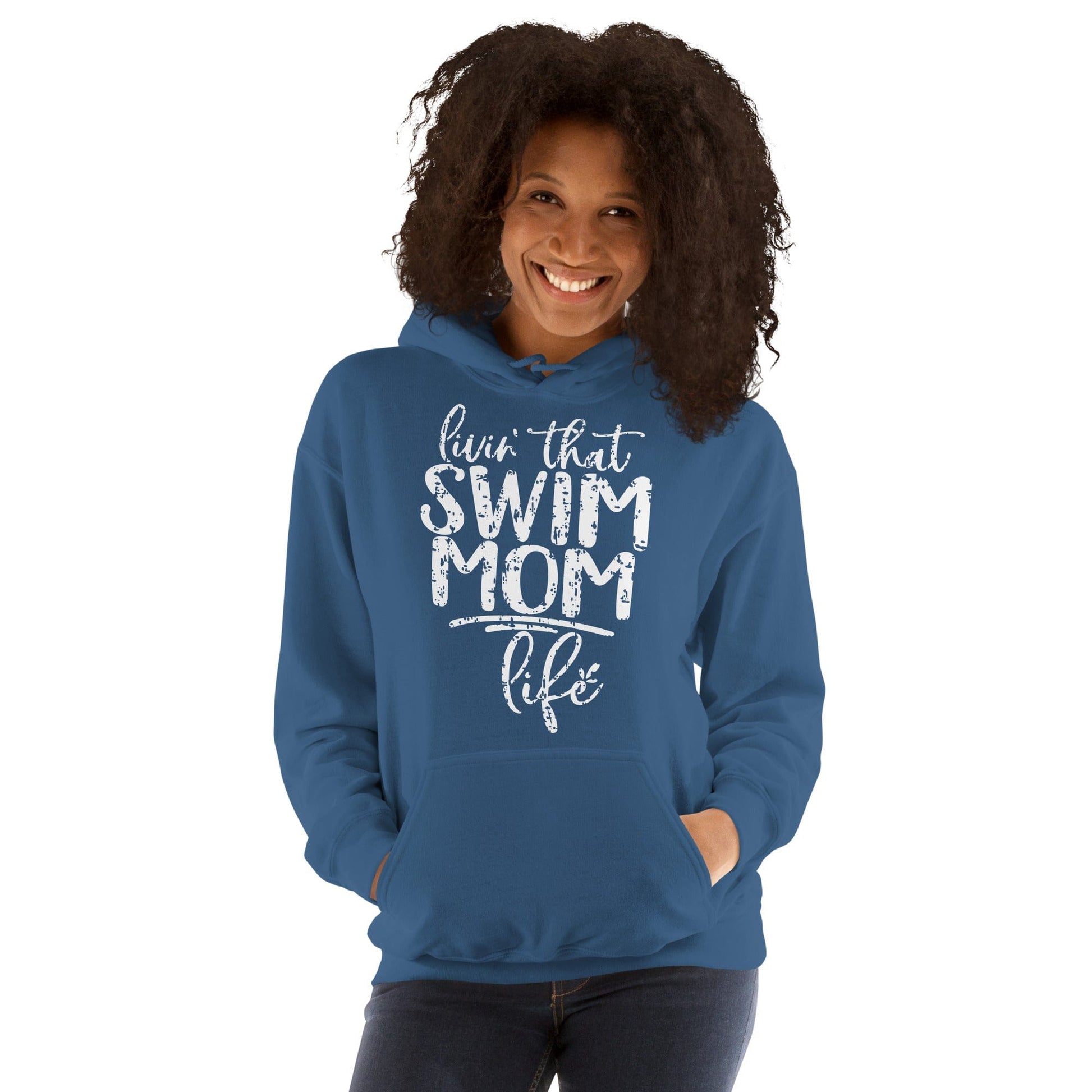 Livin' That Swim Mom Life Hoodie Spirit Gear Collective Hoodie