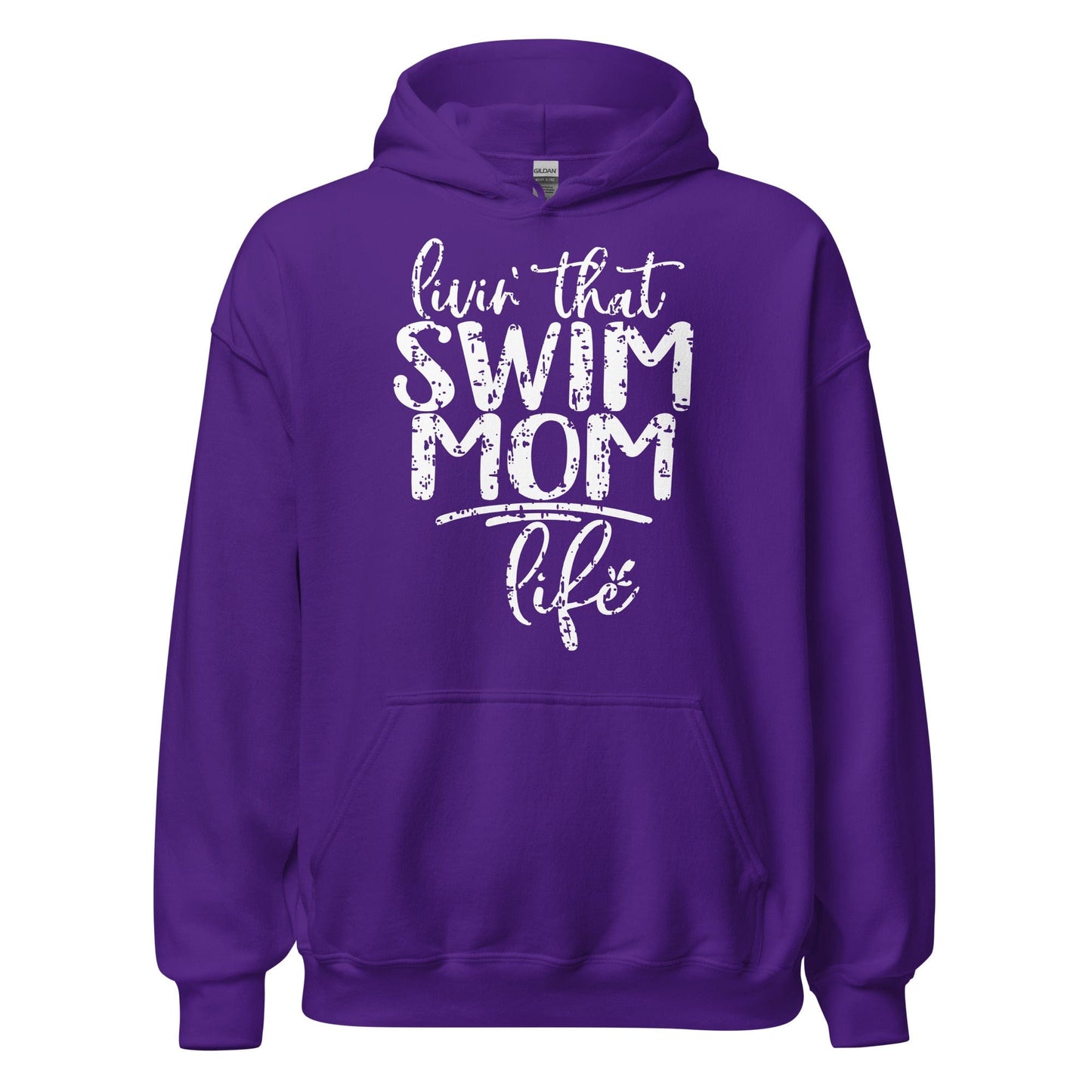 Livin' That Swim Mom Life Hoodie Purple / S Spirit Gear Collective Hoodie