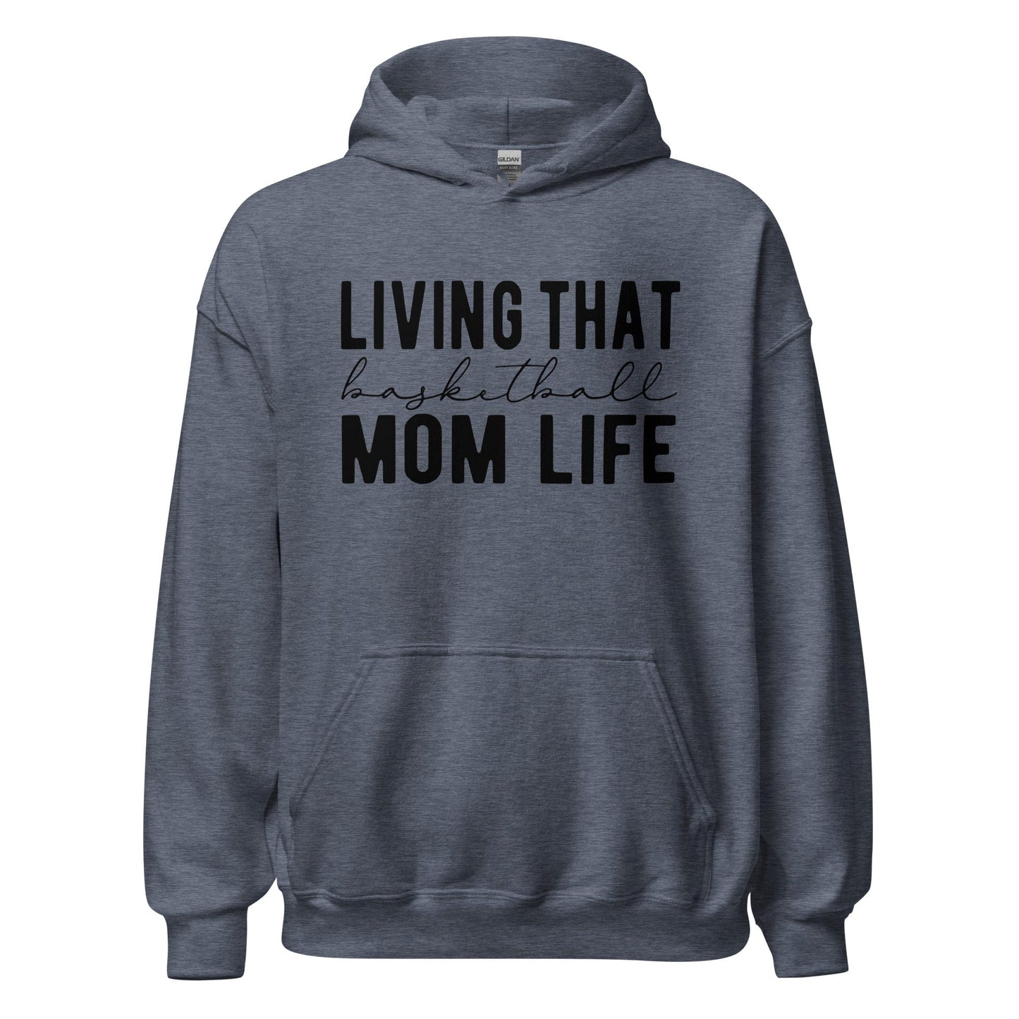 Living That Basketball Life Hoodie Heather Sport Dark Navy / S Spirit Gear Collective Hoodie