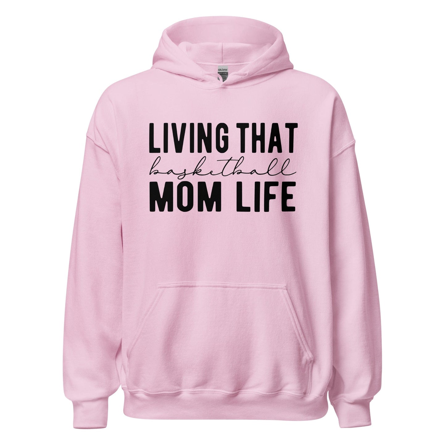 Living That Basketball Life Hoodie Light Pink / S Spirit Gear Collective Hoodie