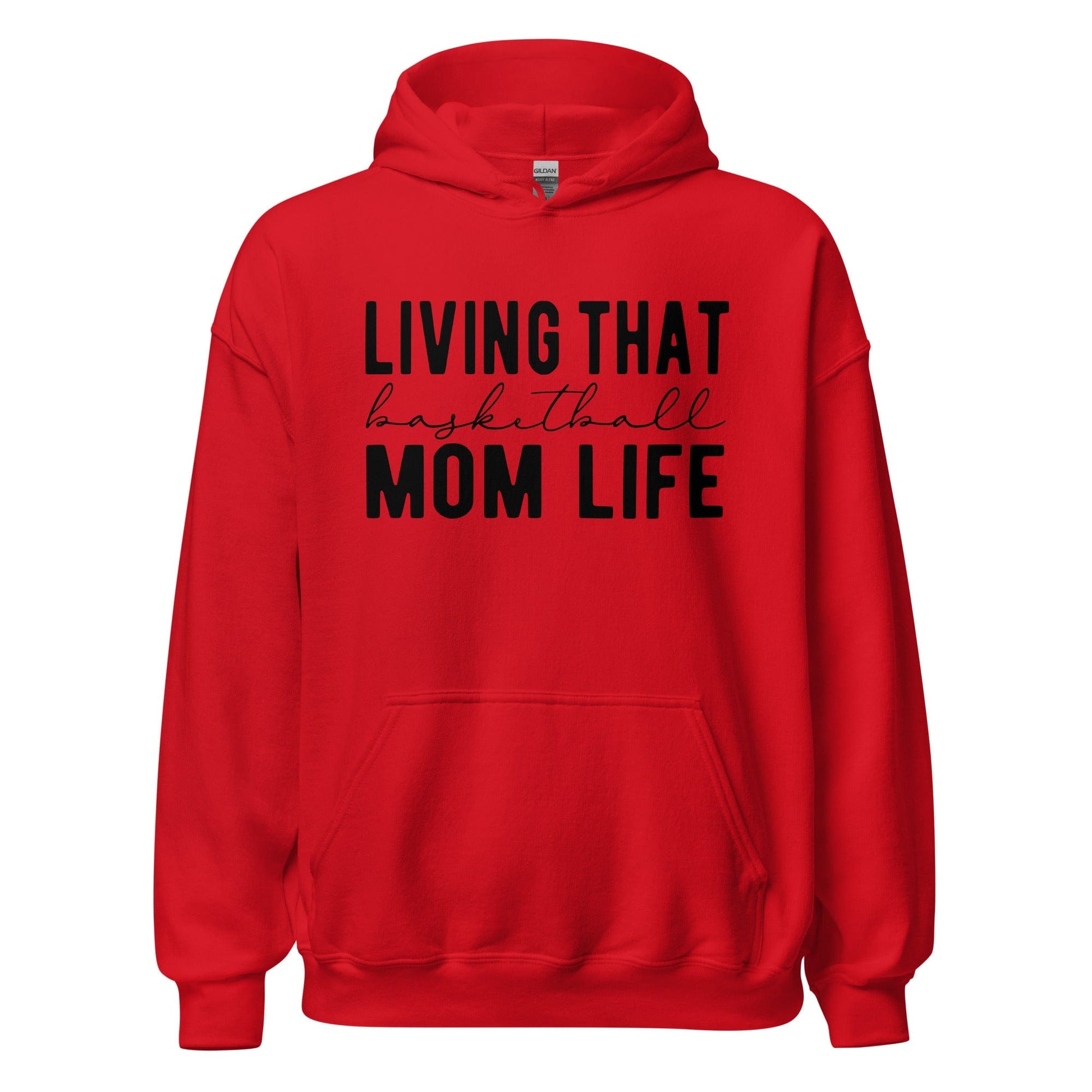 Living That Basketball Life Hoodie Red / S Spirit Gear Collective Hoodie