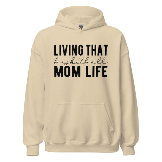 Living That Basketball Life Hoodie Sand / S Spirit Gear Collective Hoodie