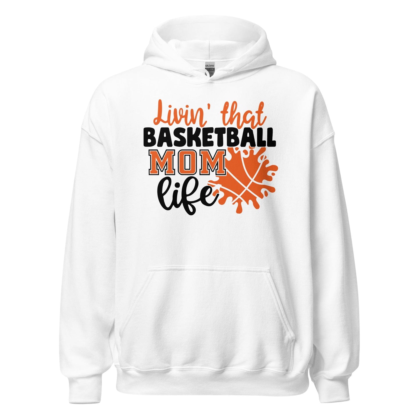 Living That Basketball Mom Life Hoodie White / S Spirit Gear Collective Hoodie