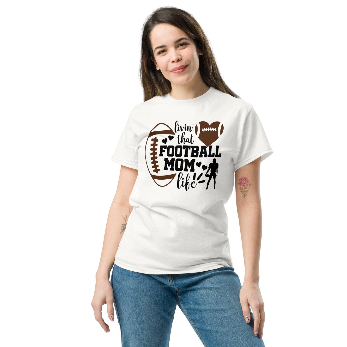 Living that Football Mom Life Shirt Spirit Gear Collective T-Shirt