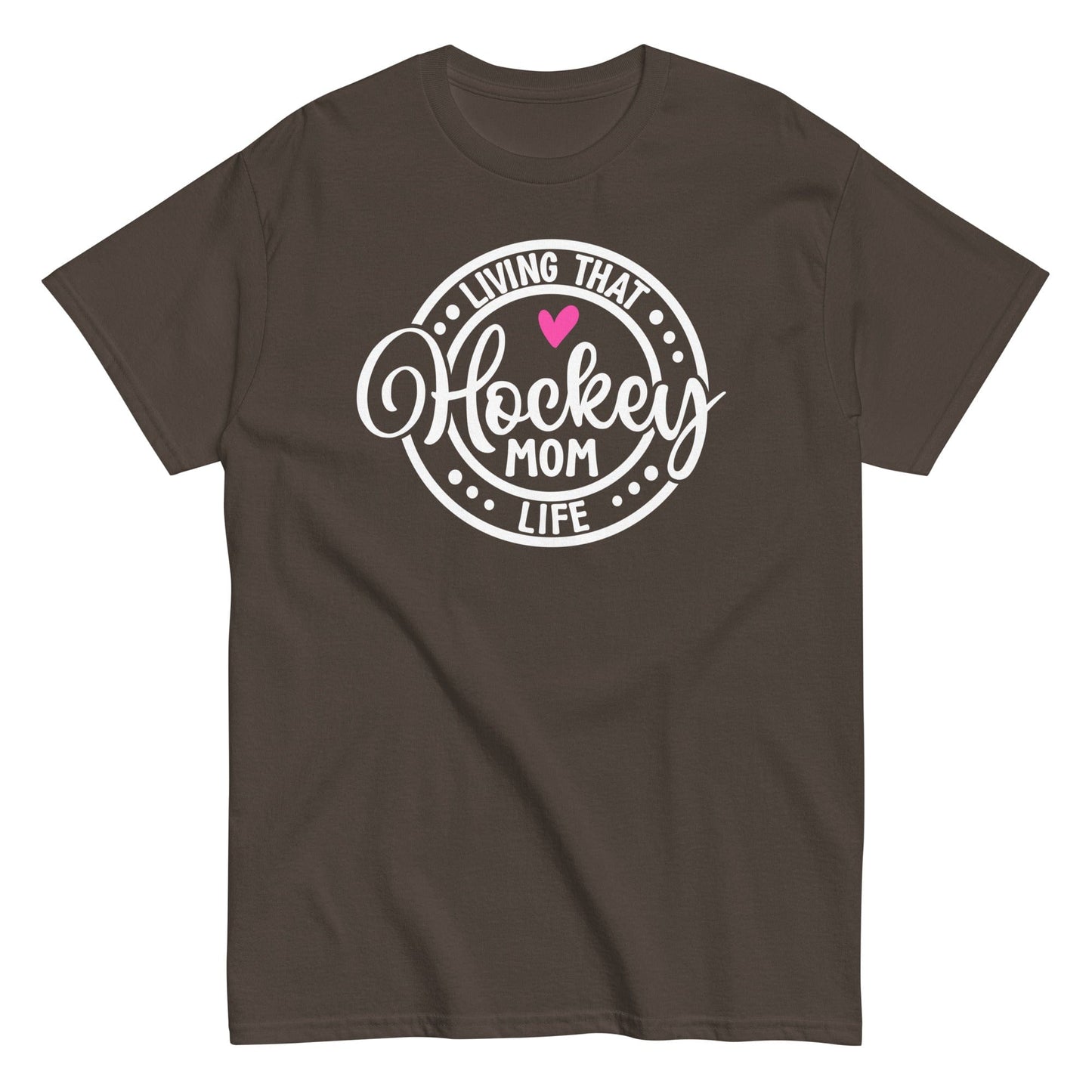 Living that Hockey Mom Life Shirt Dark Chocolate / S Spirit Gear Collective T-Shirt